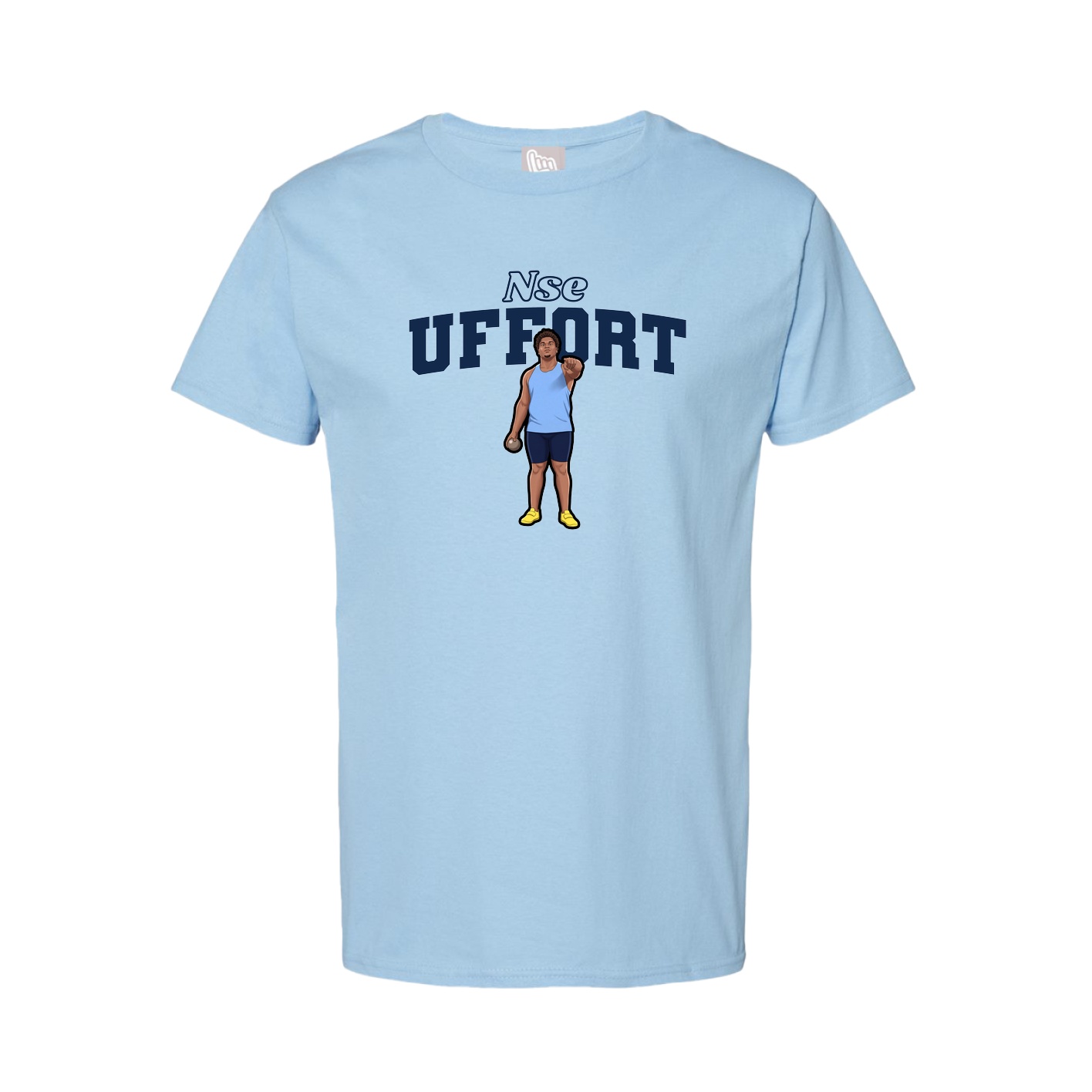 Youth Tee — Name Arch in Light Blue