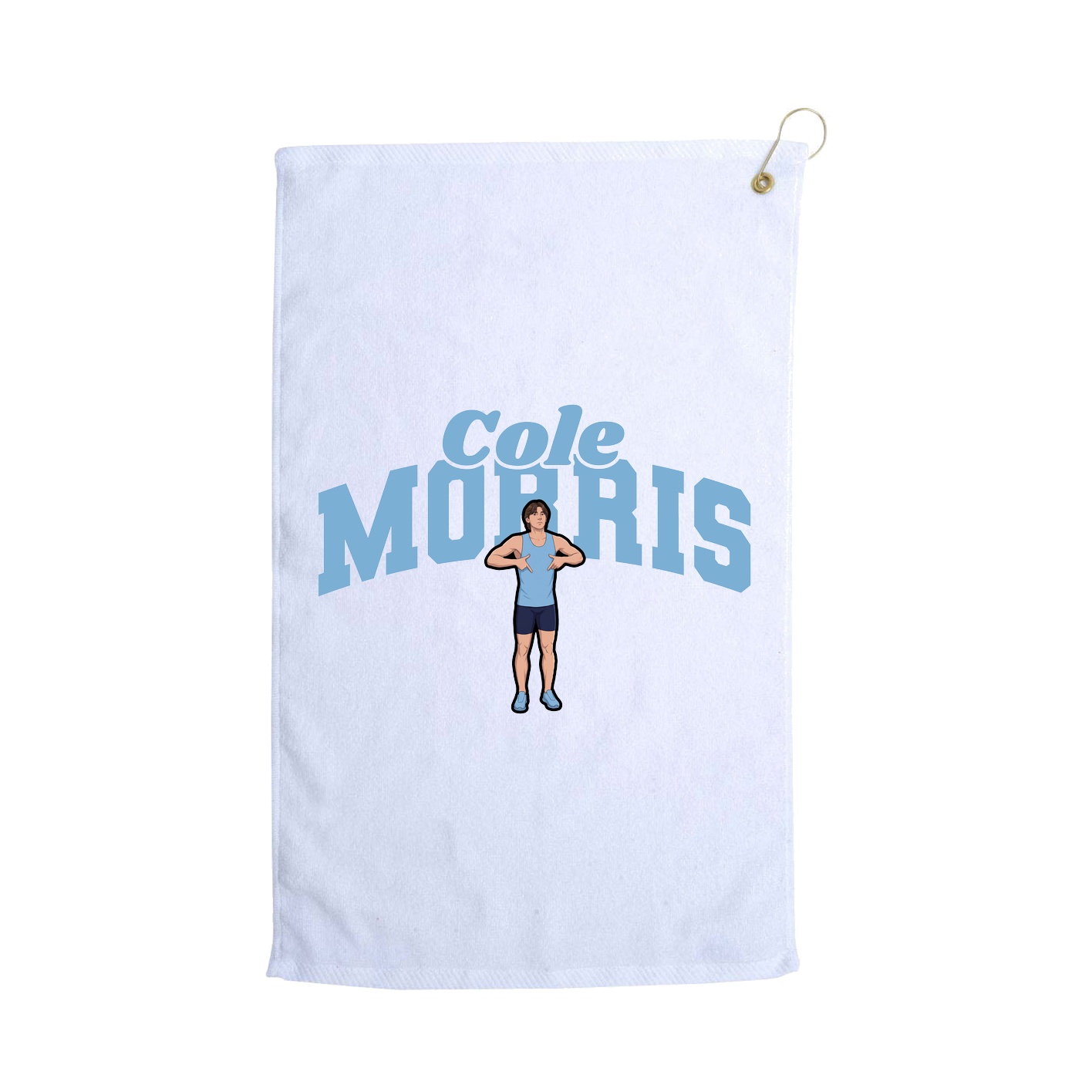 Golf Towel — Signature Arch in White