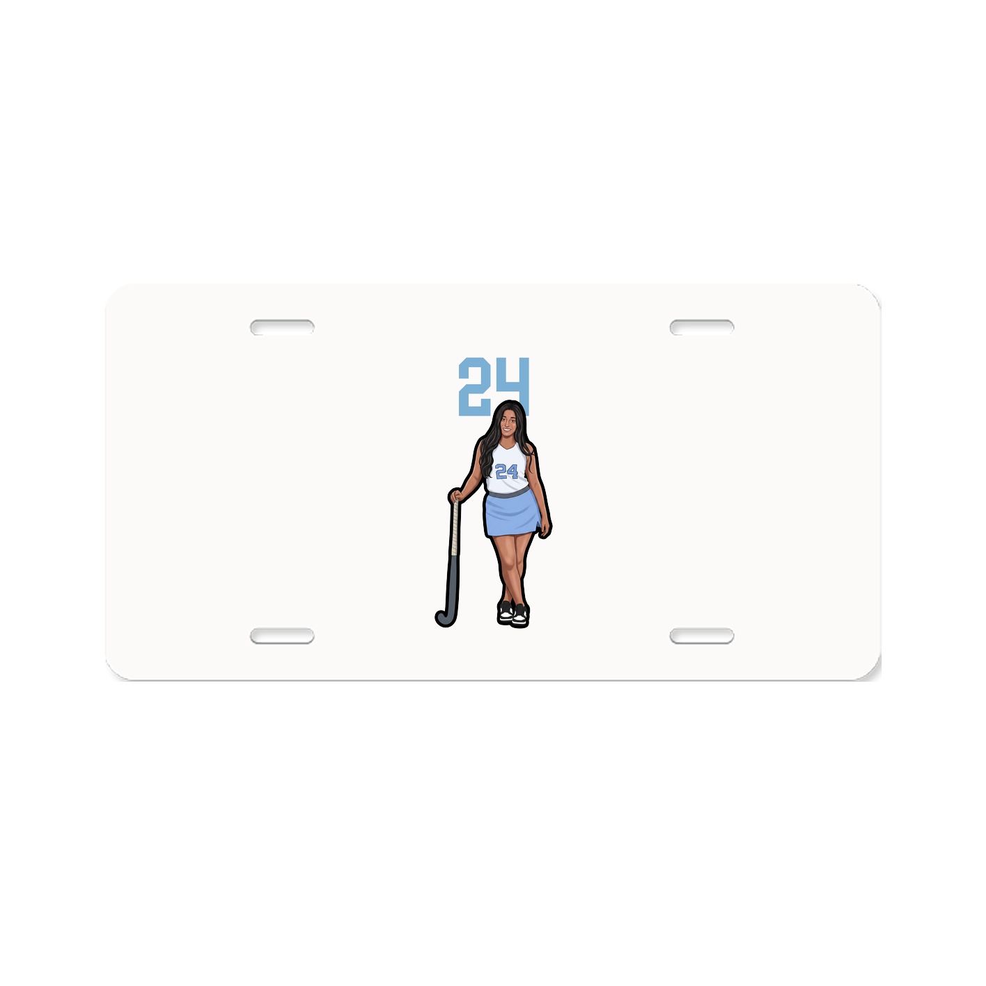 License Plate — Number Top in Classic