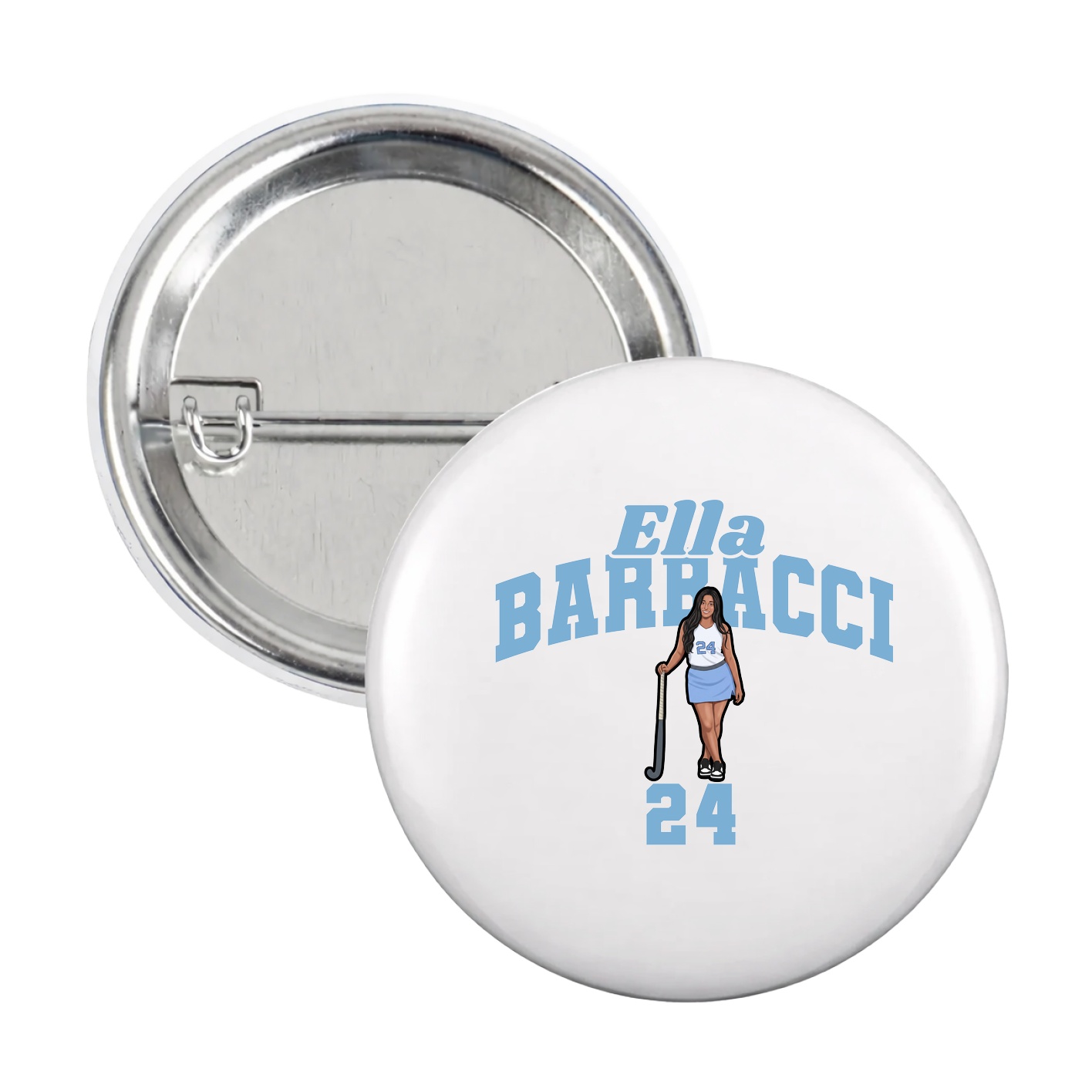 Game Day Button — Signature Arch in White