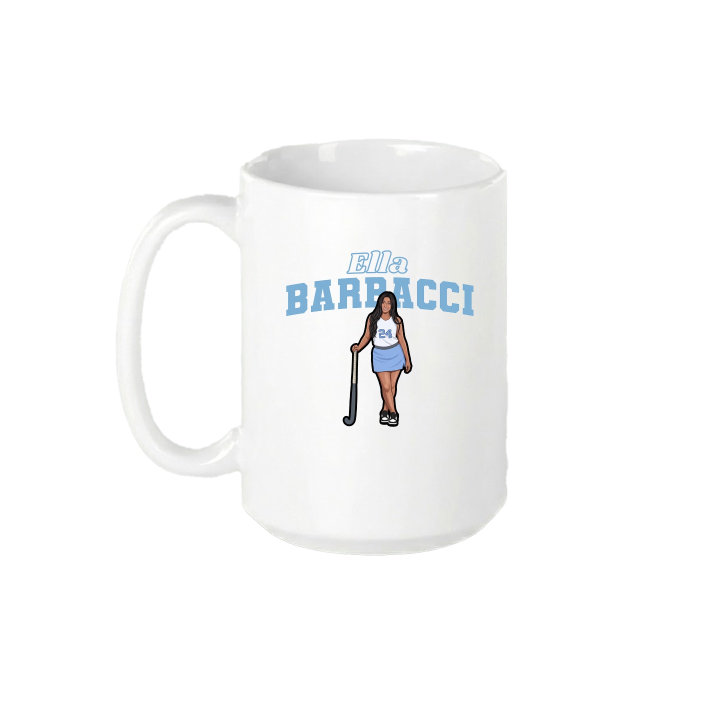 15oz Coffee Mug — Name Arch in White