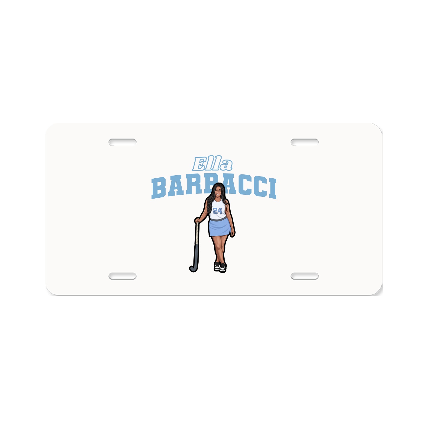License Plate — Name Arch in Classic