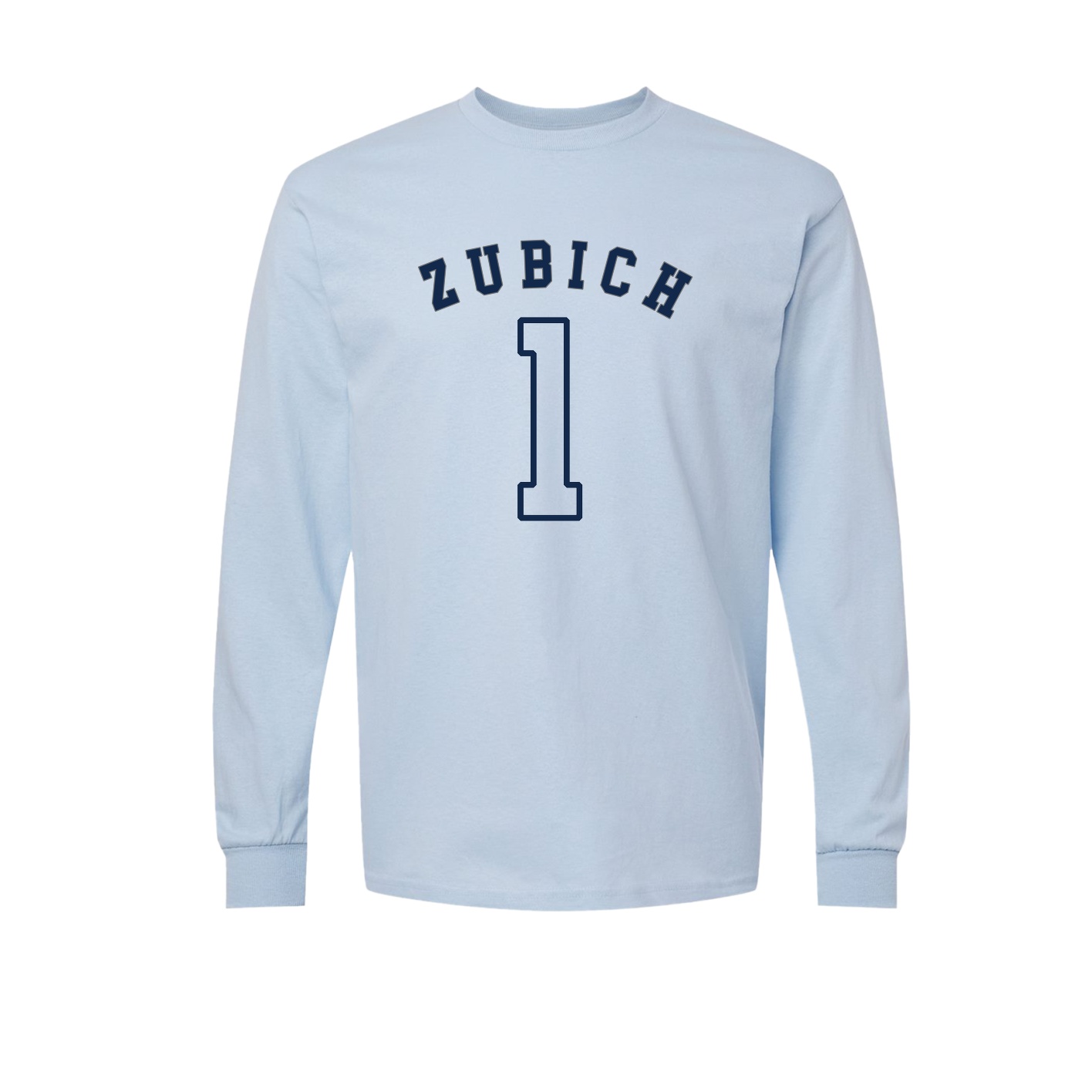 Long Sleeve Tee — Shirsey Arch in Light Blue