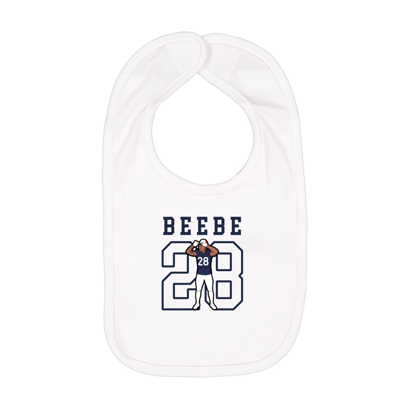 Infant Bib — Shirsey in White
