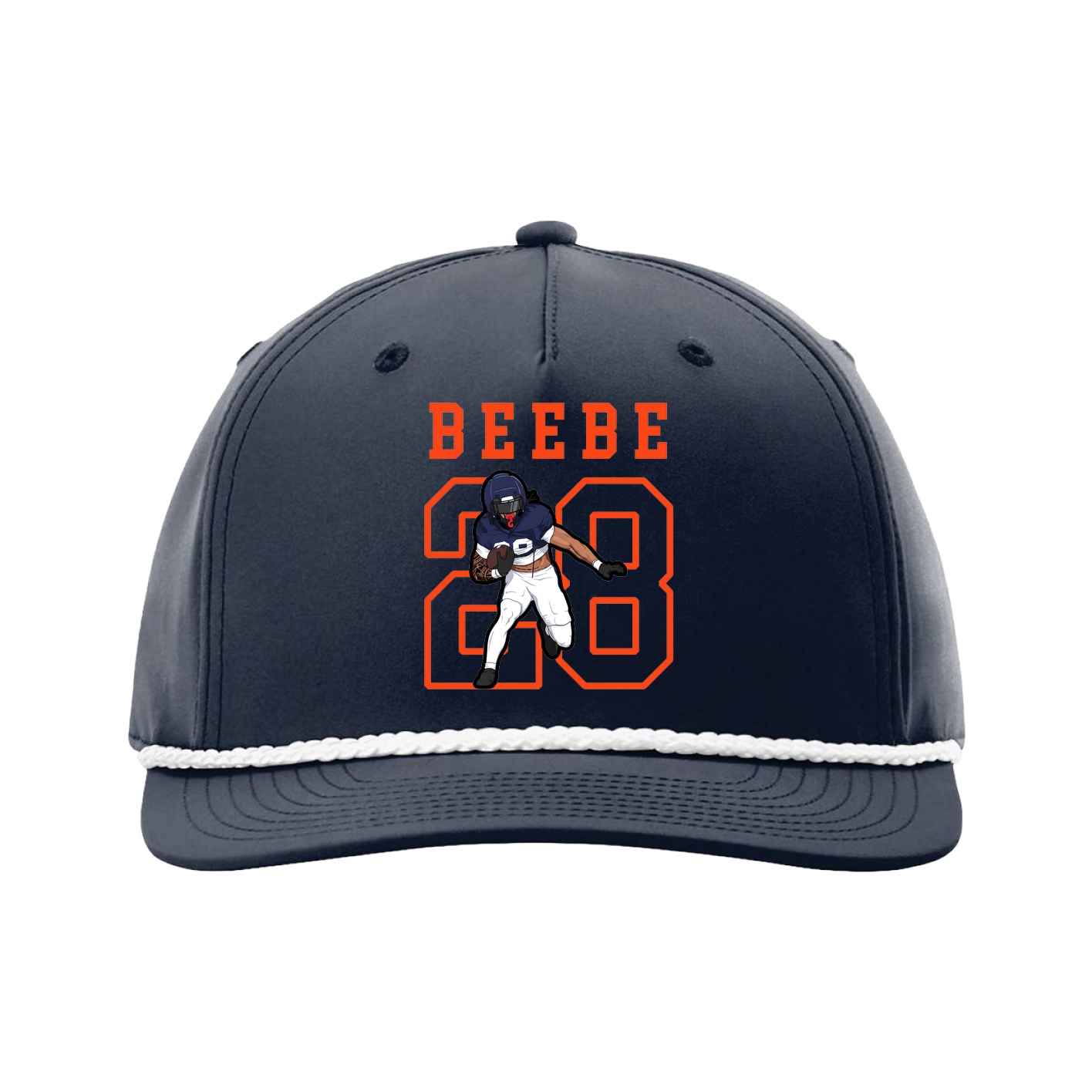 Five-Panel Classic Rope Cap — Shirsey in Navy