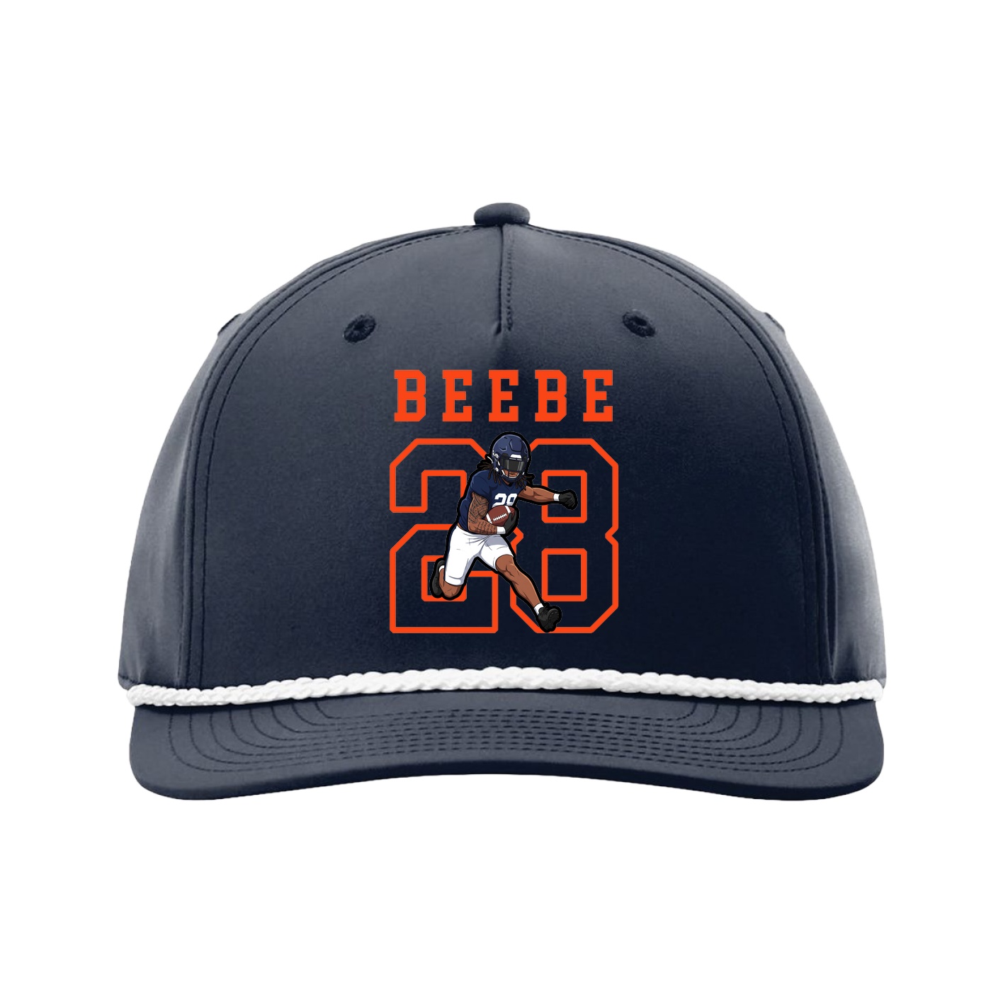 Five-Panel Classic Rope Cap — Shirsey in Navy