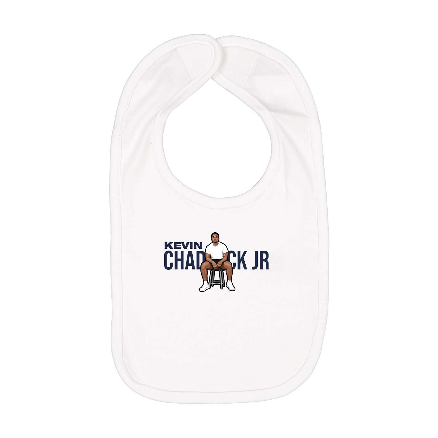 Infant Bib — Player Name in White