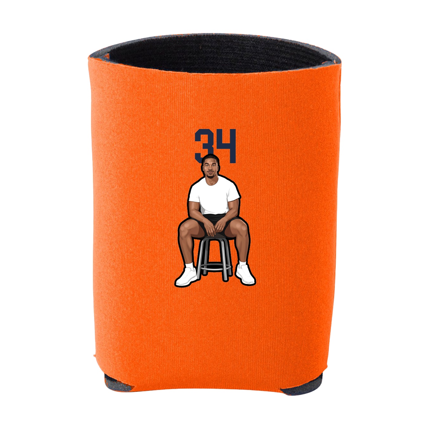 Can Holder — Number Top in Orange