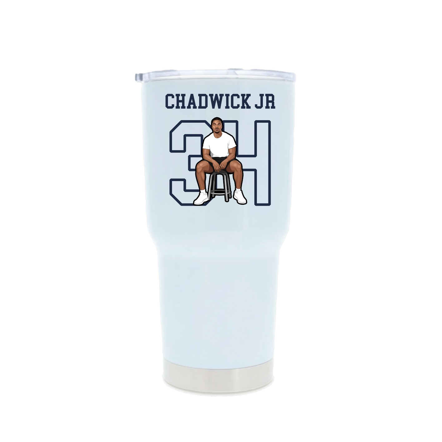 30oz Stainless Steel Tumbler — Shirsey in White