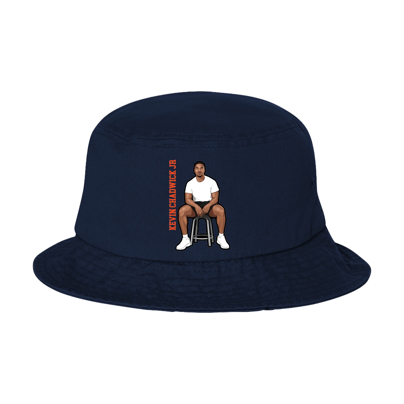 Bucket Cap — Name Vertical in Navy