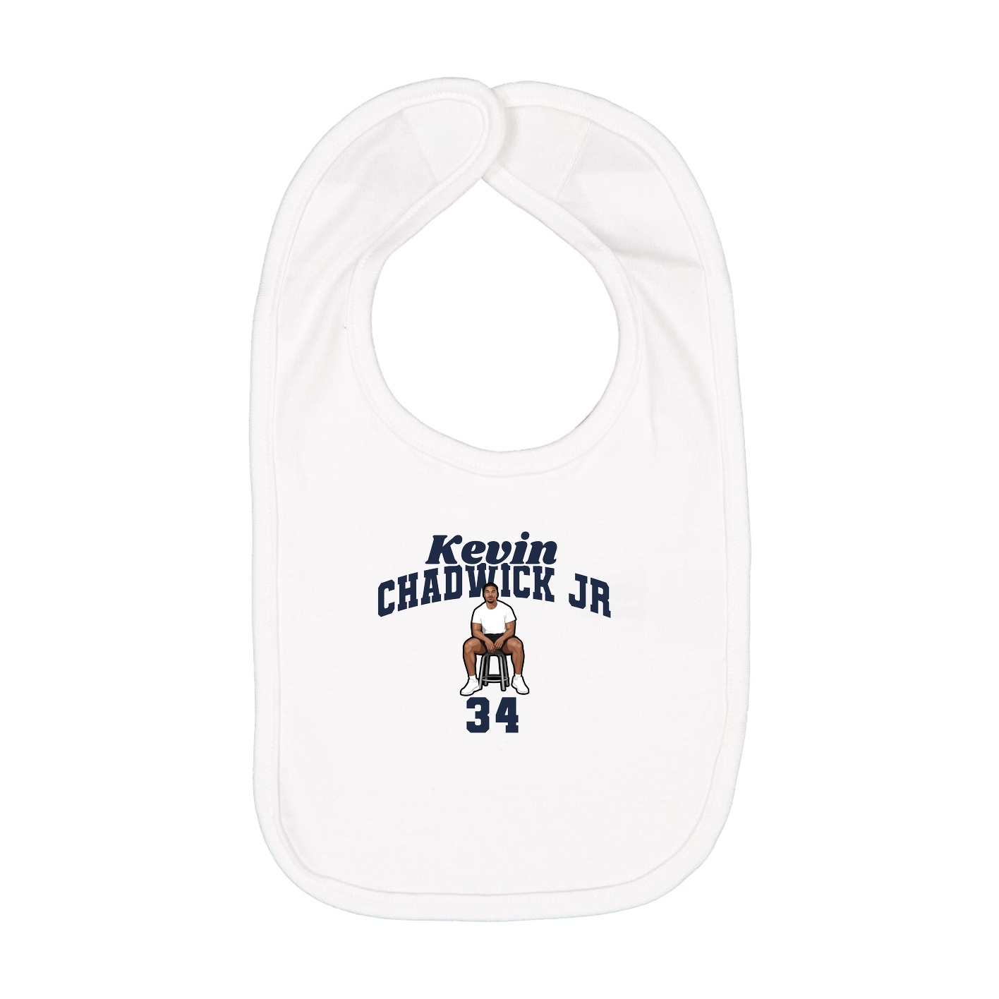 Infant Bib — Signature Arch in White