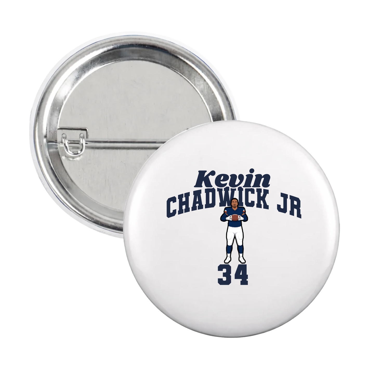 Game Day Button — Signature Arch in White