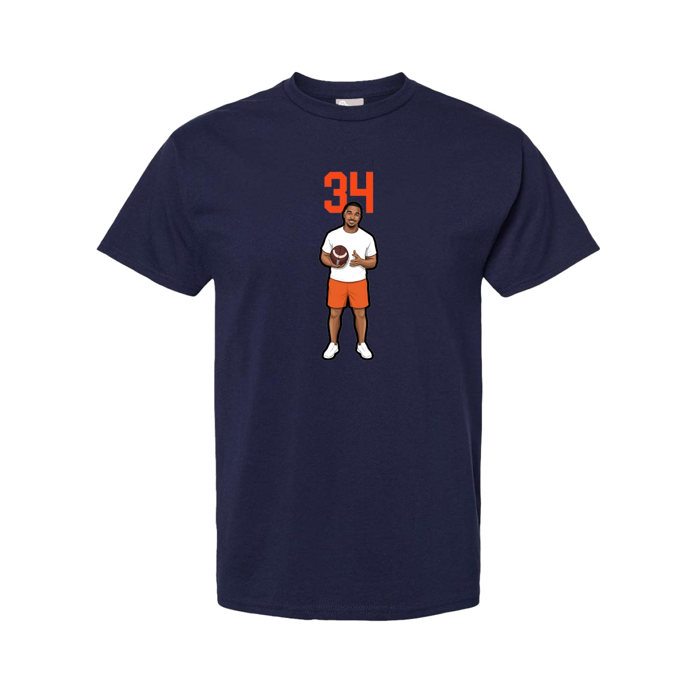 Tee — Number Top in Navy