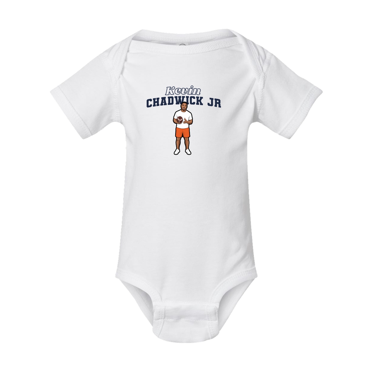 Baby Onesie — Name Arch in White