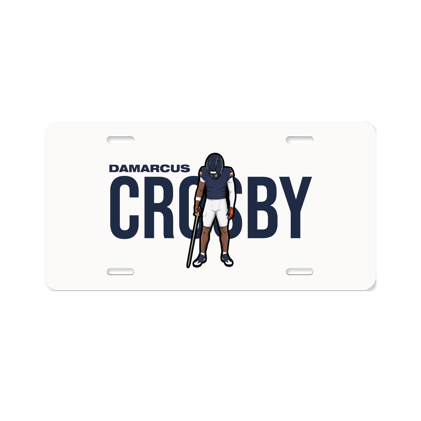 License Plate — Player Name in Classic