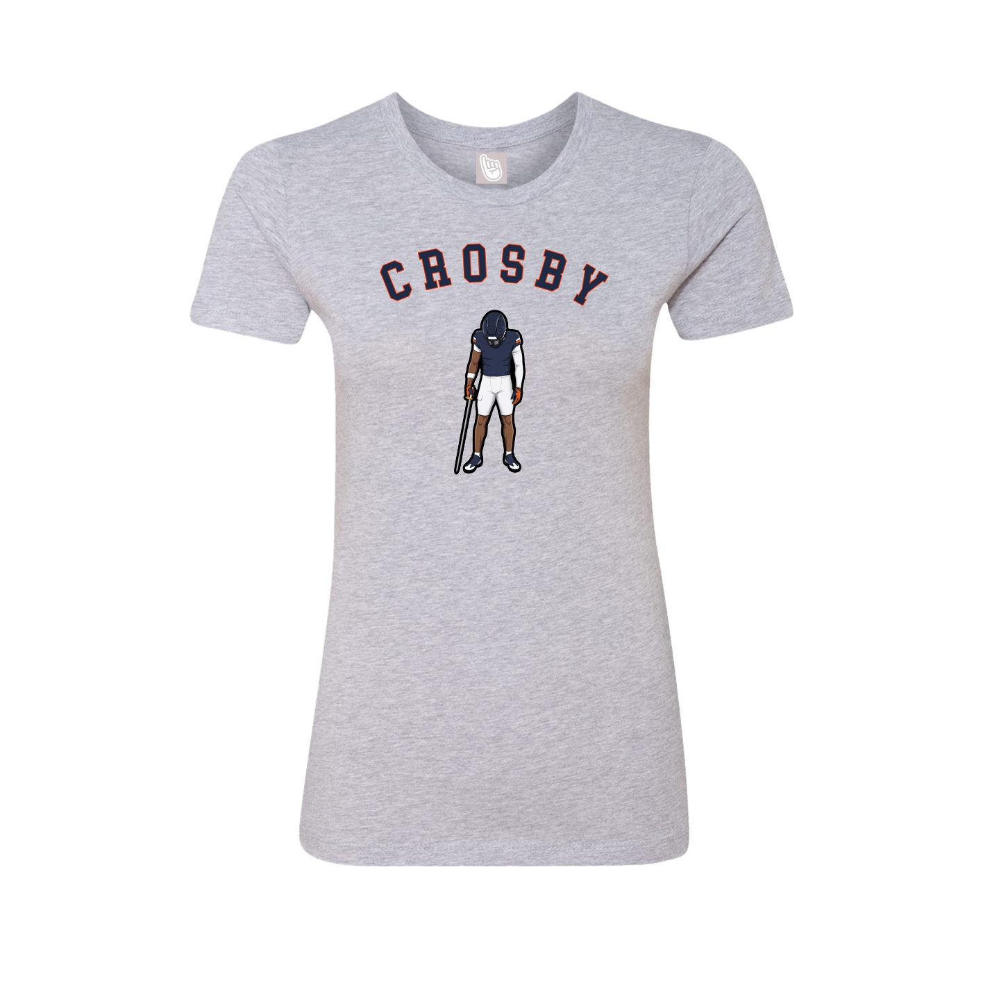 Fitted Women's Tee — Shirsey Arch in Grey