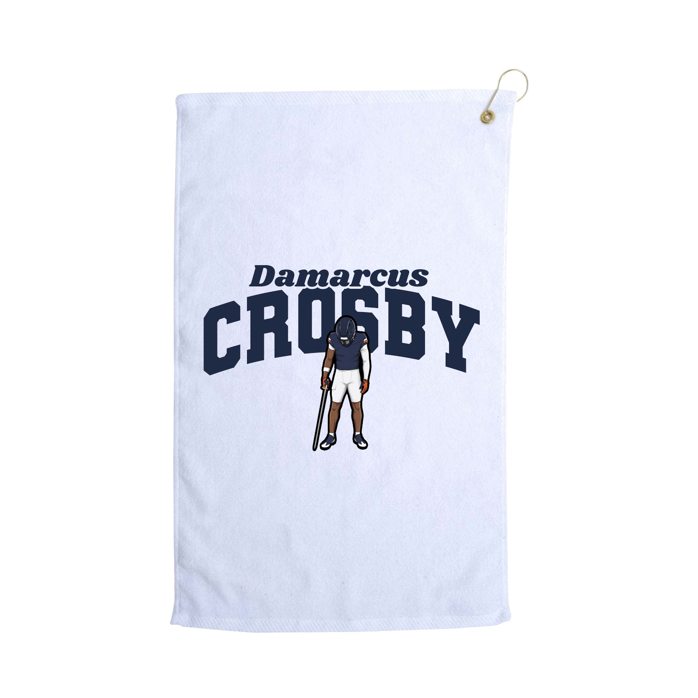 Golf Towel — Signature Arch in White