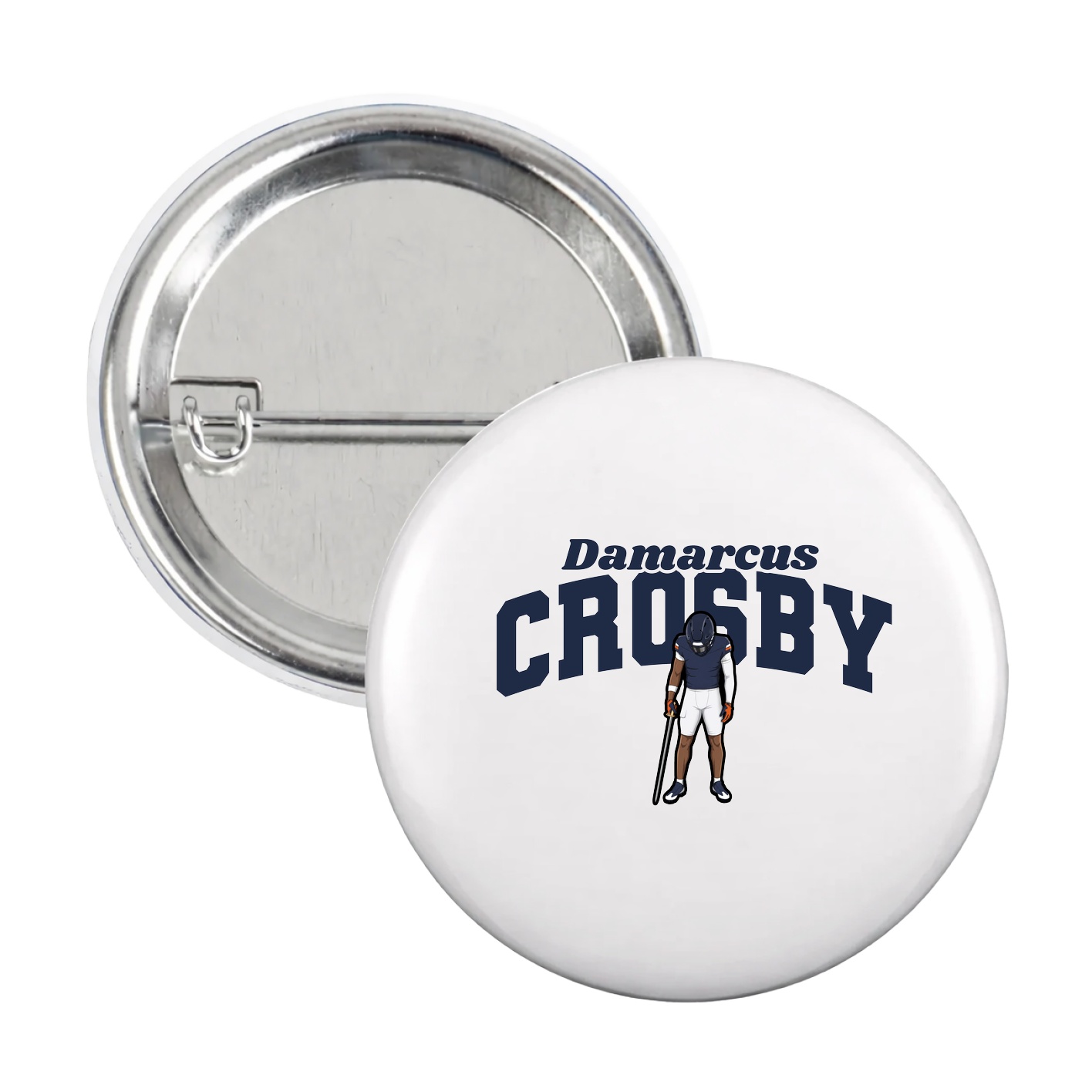 Game Day Button — Signature Arch in White