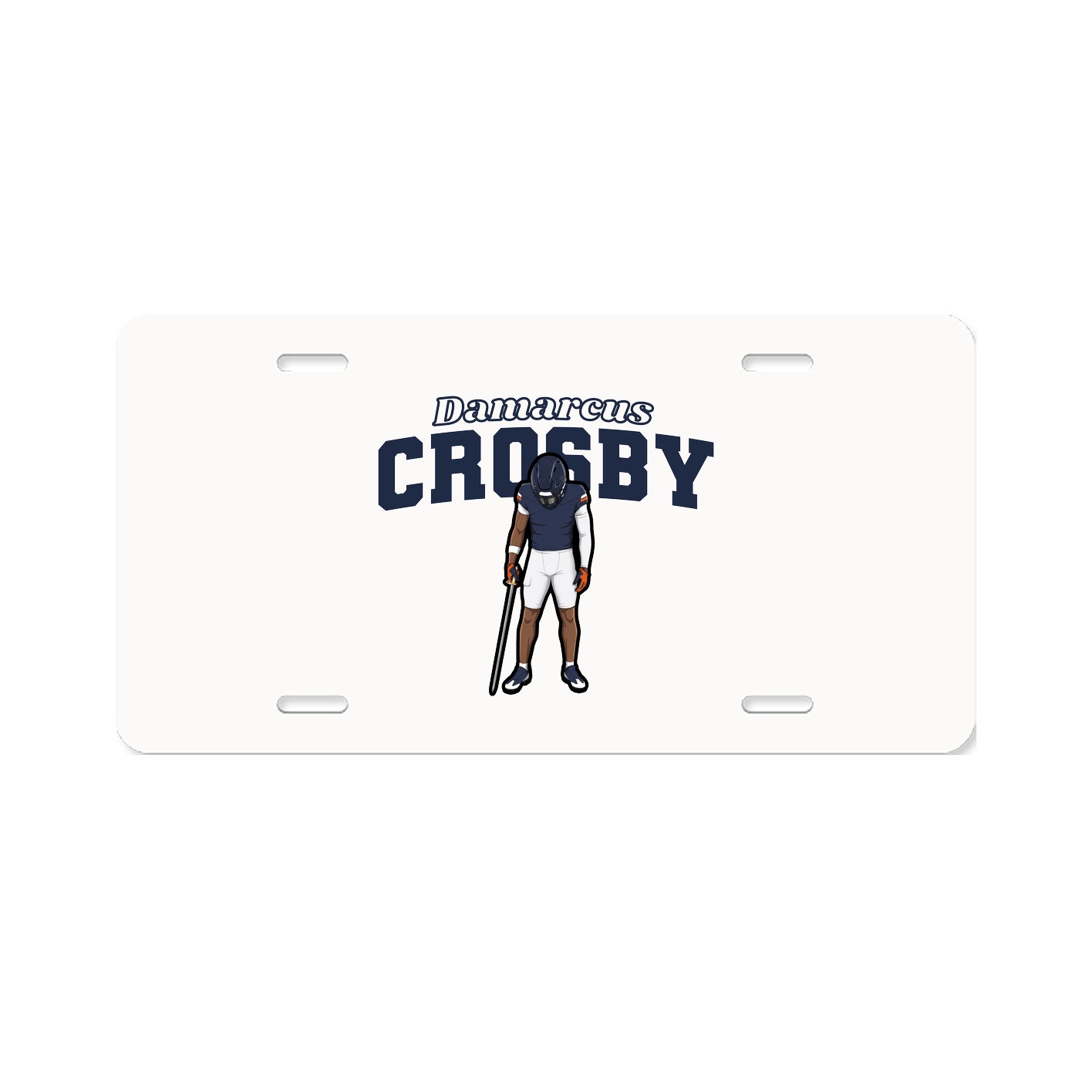 License Plate — Name Arch in Classic
