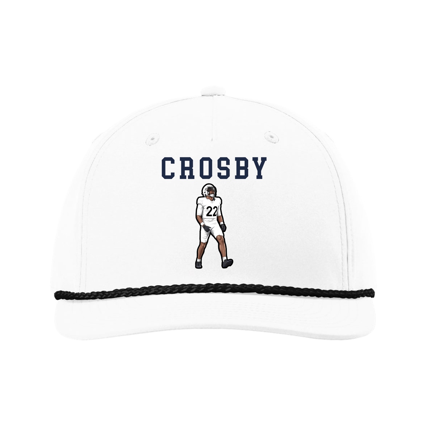 Five-Panel Classic Rope Cap — Shirsey in White