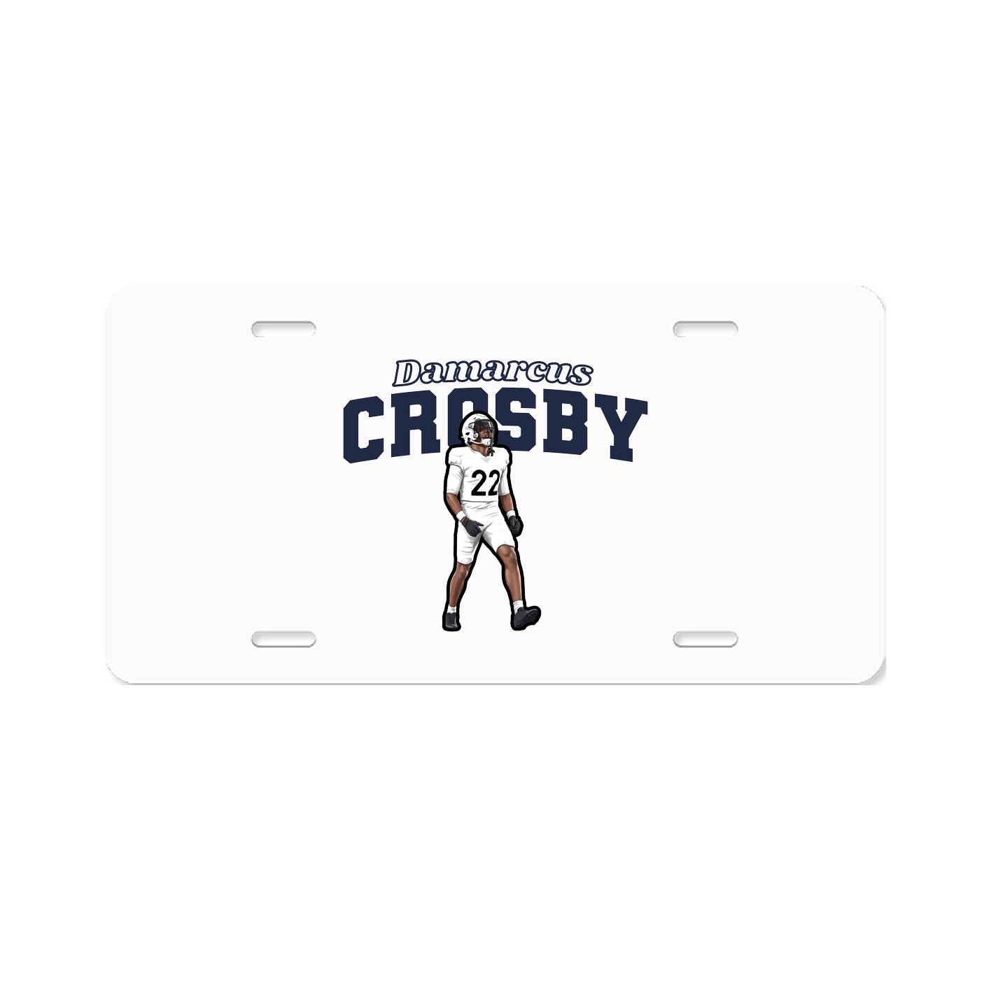 License Plate — Name Arch in Classic