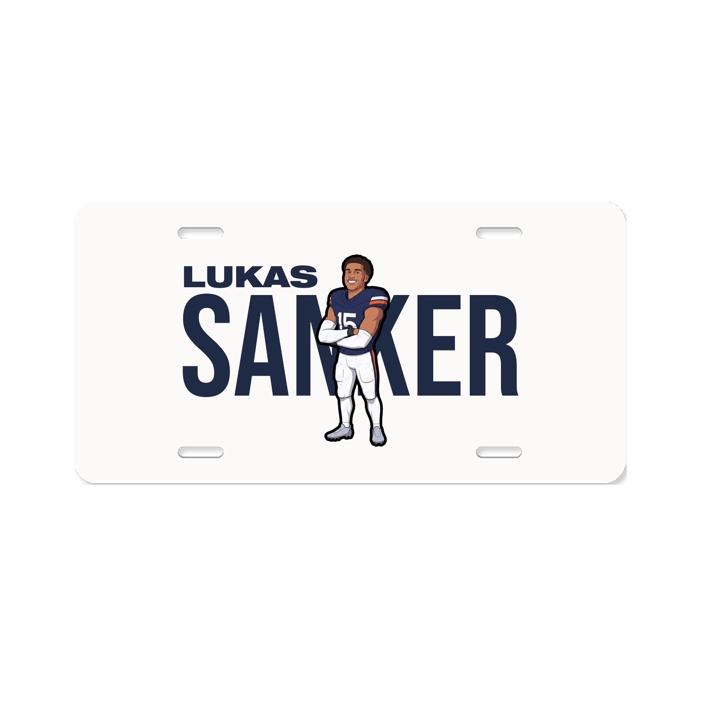 License Plate — Player Name in Classic