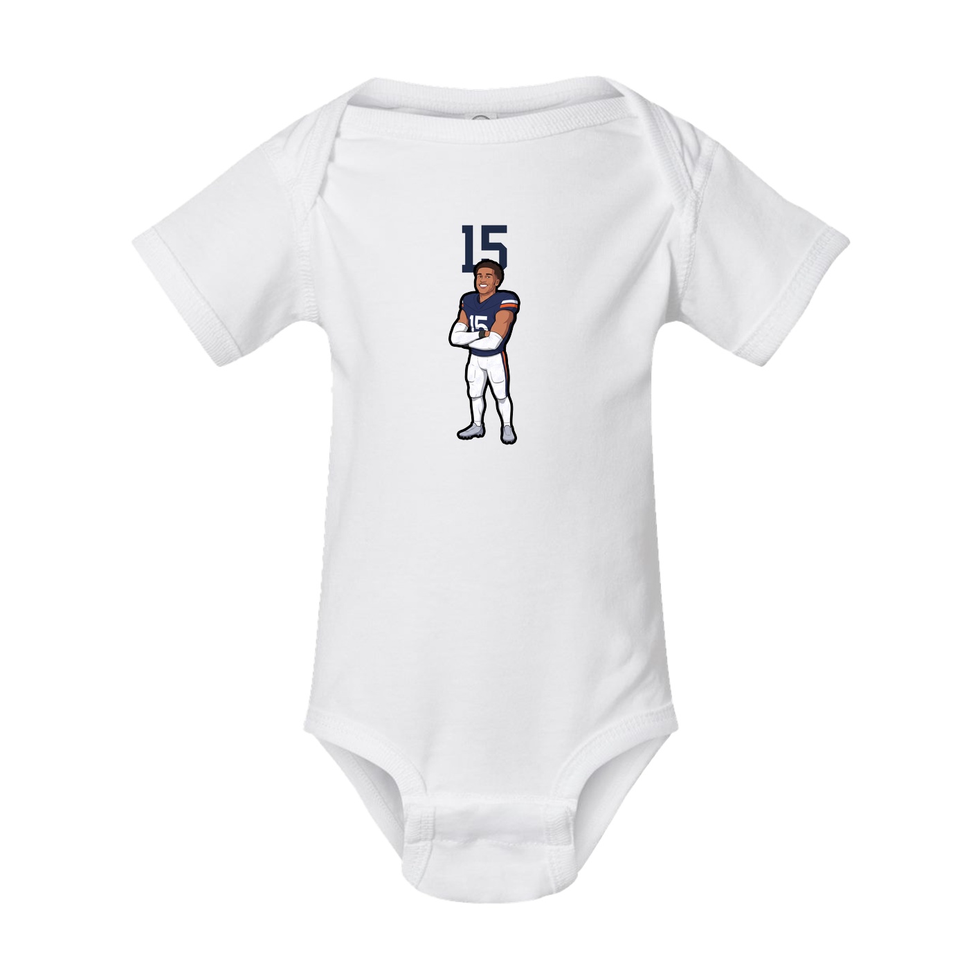 Baby Onesie — Number Top in White