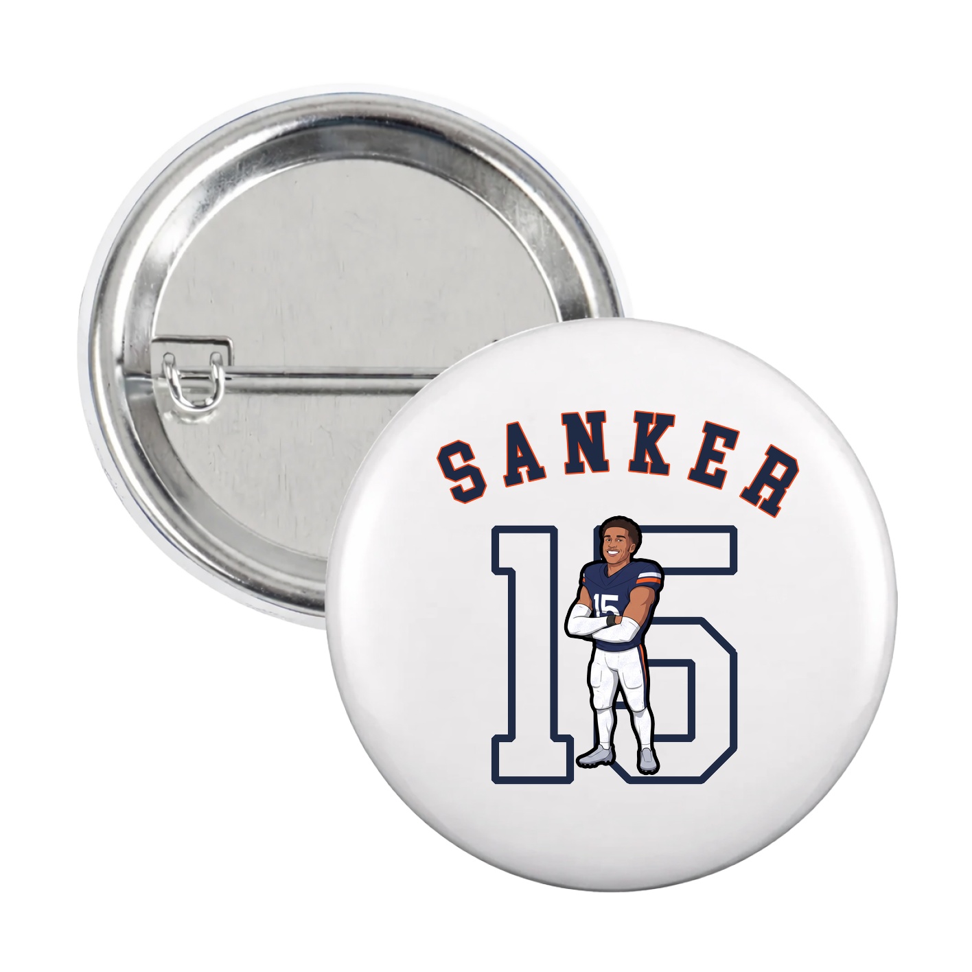 Game Day Button — Shirsey Arch in White