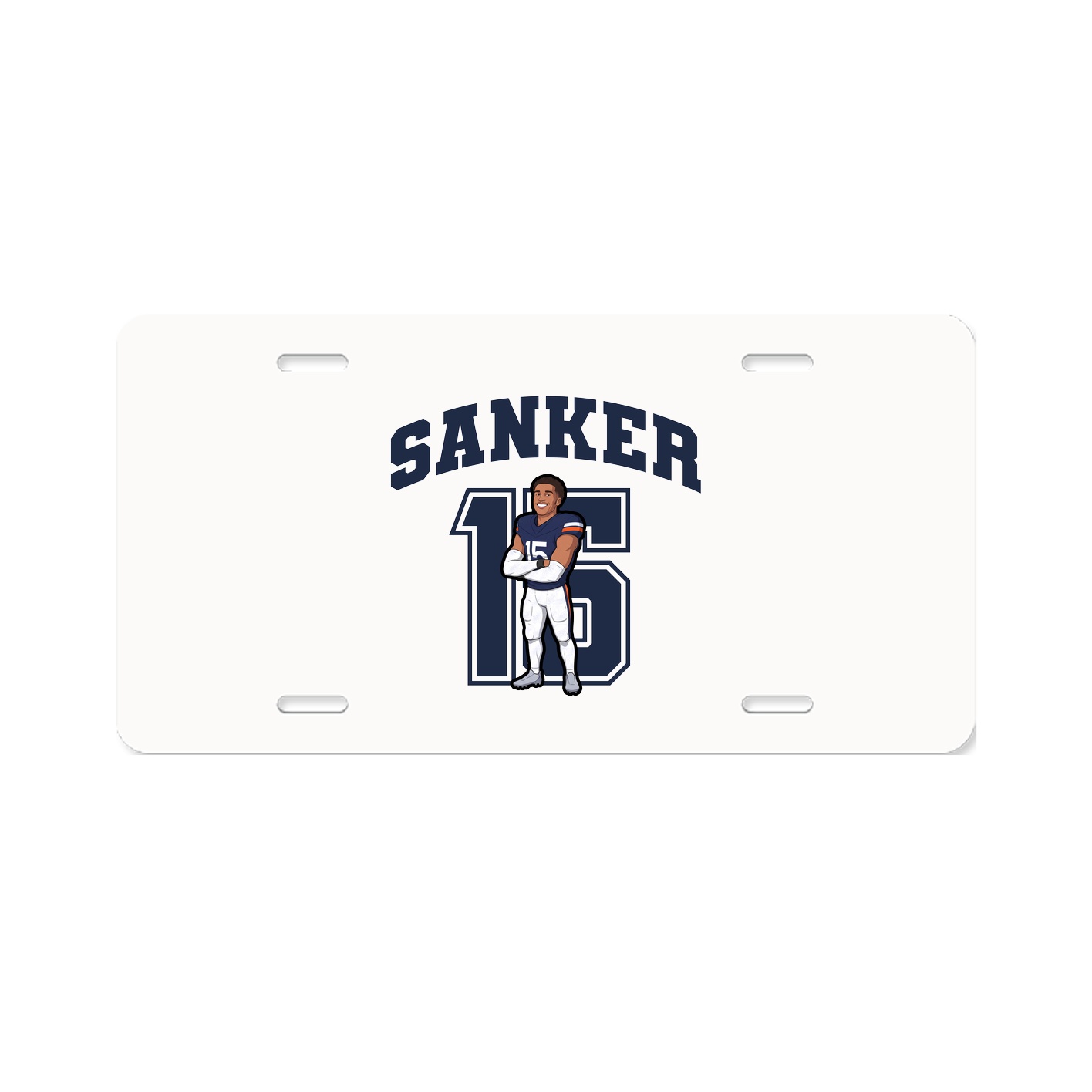 License Plate — Number in Classic