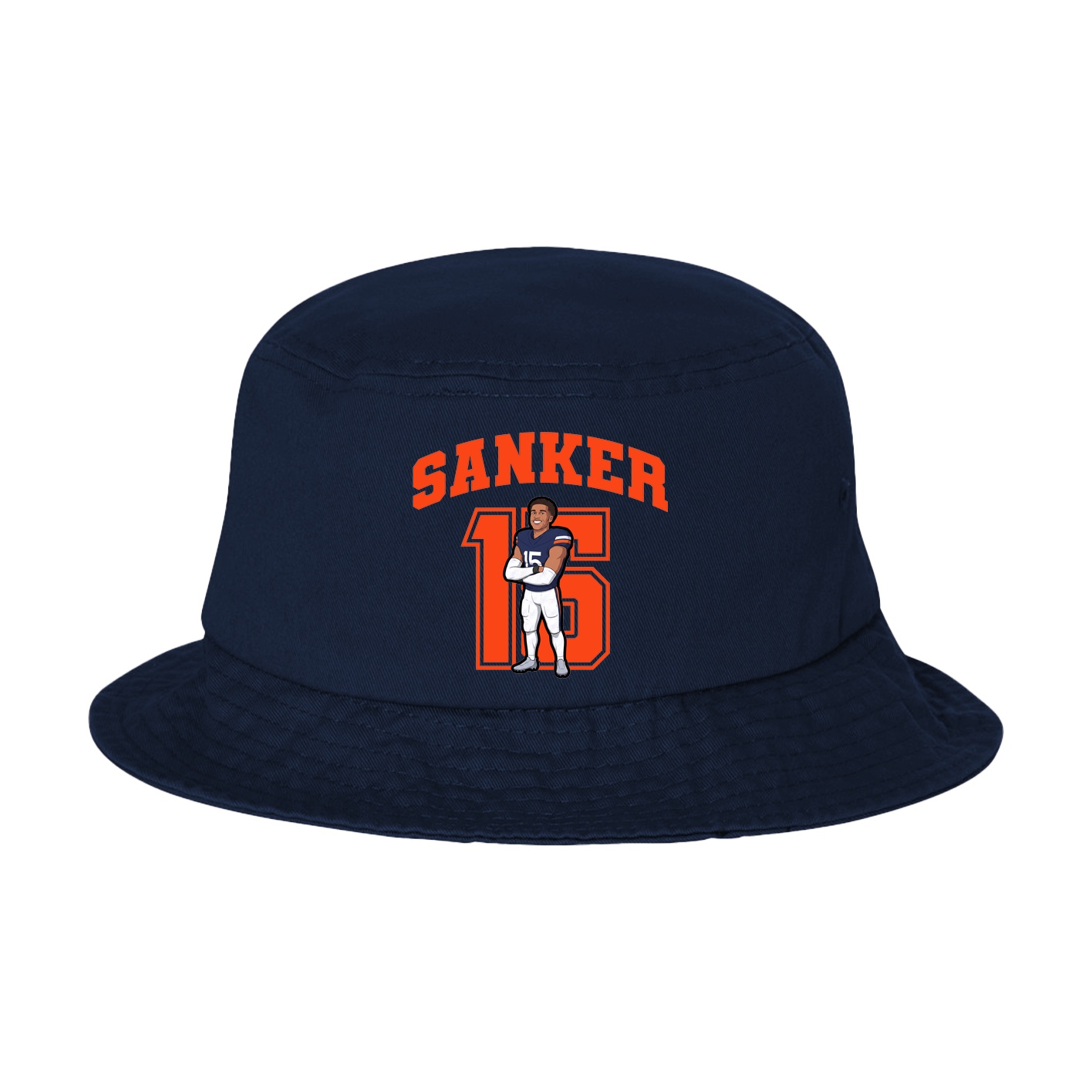 Bucket Cap — Number in Navy