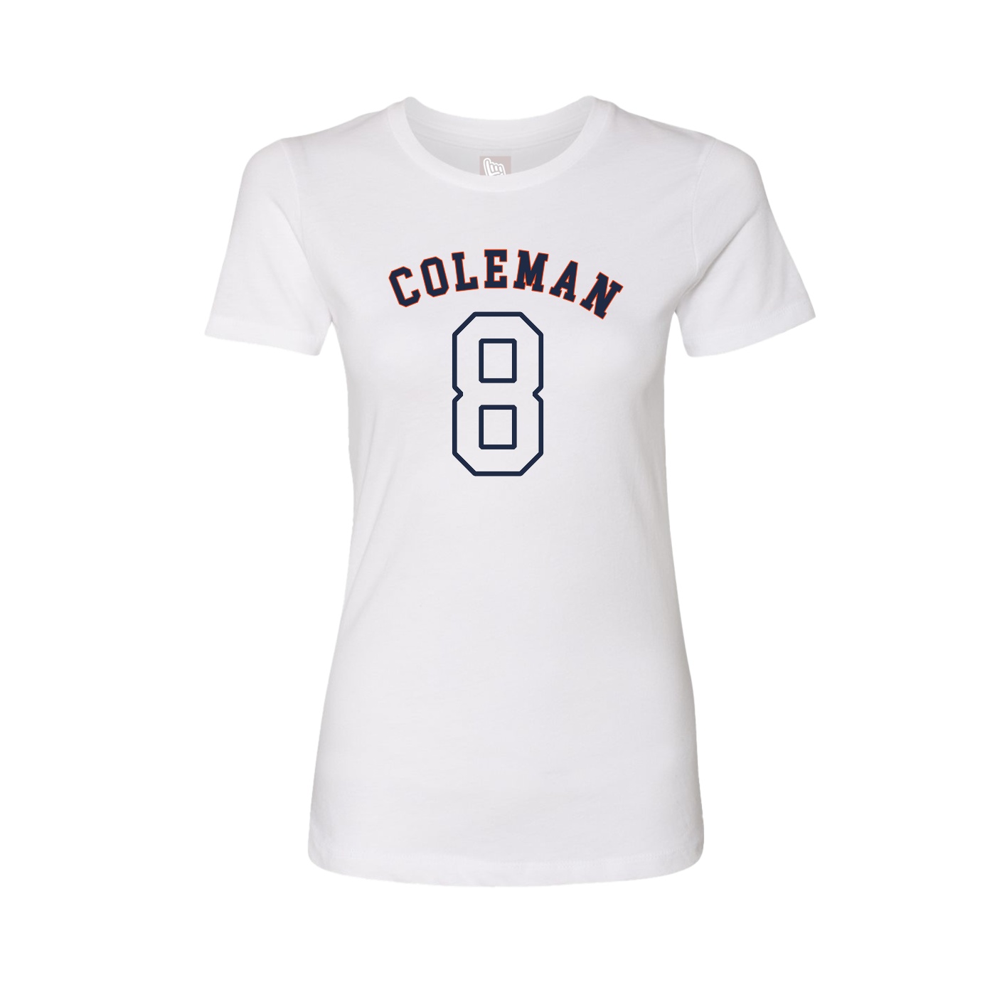 Fitted Women's Tee — Shirsey Arch in White