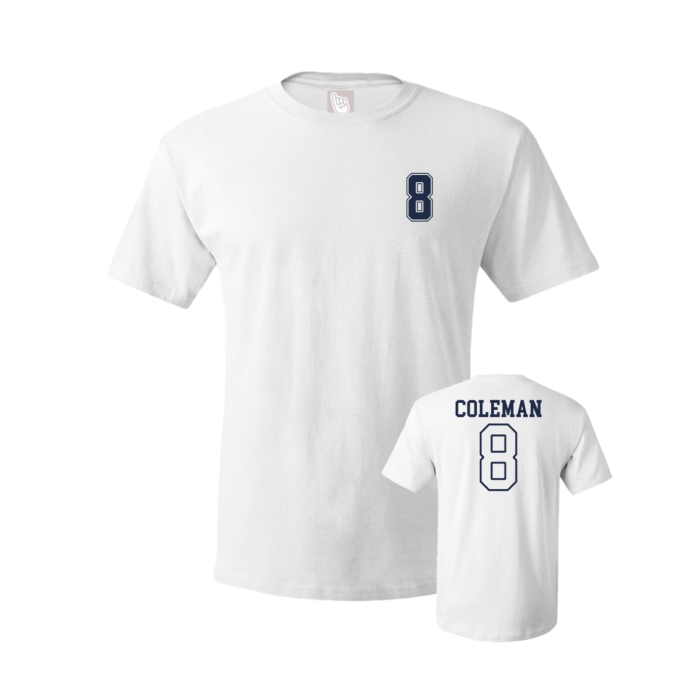 Youth Tee — Chest Back in White