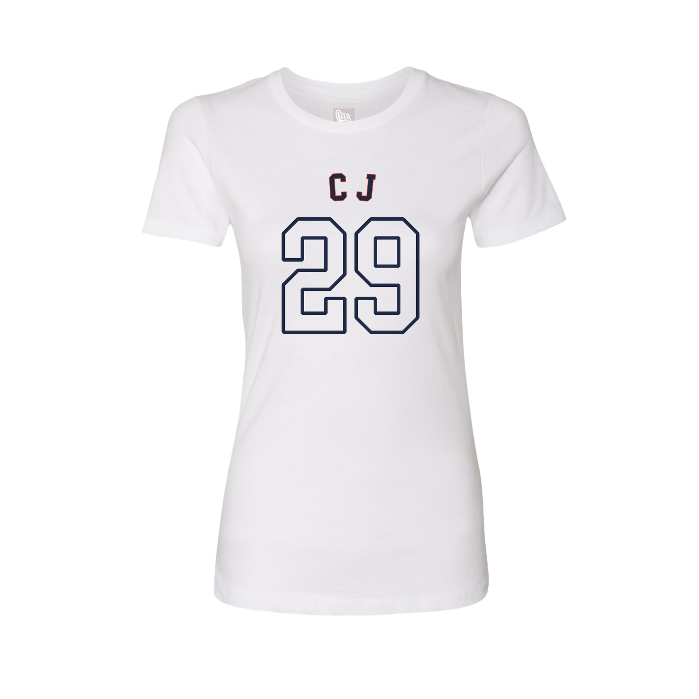 Fitted Women's Tee — Shirsey Arch in White