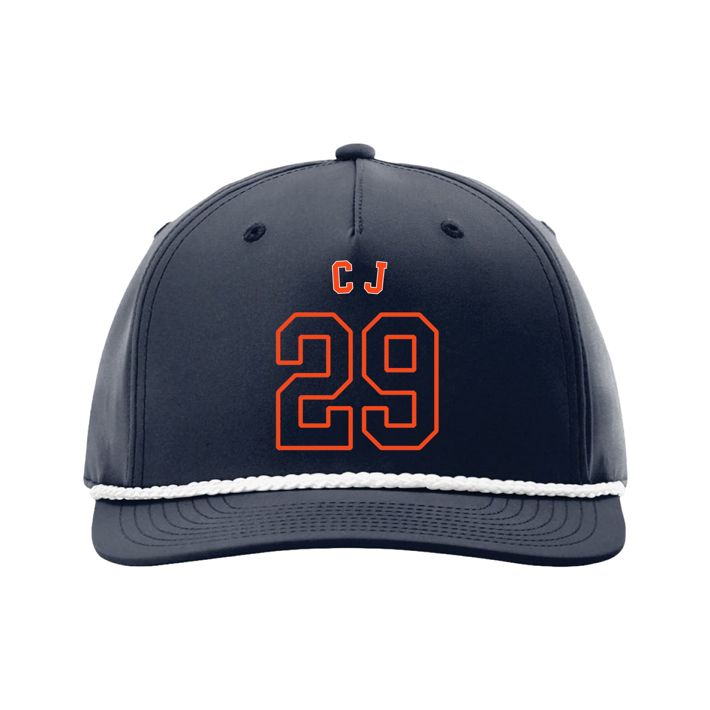 Five-Panel Classic Rope Cap — Shirsey Arch in Navy