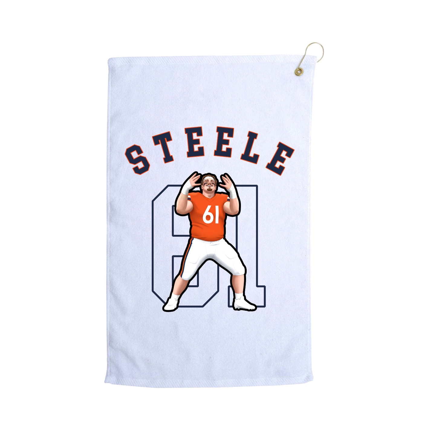 Golf Towel — Shirsey Arch in White