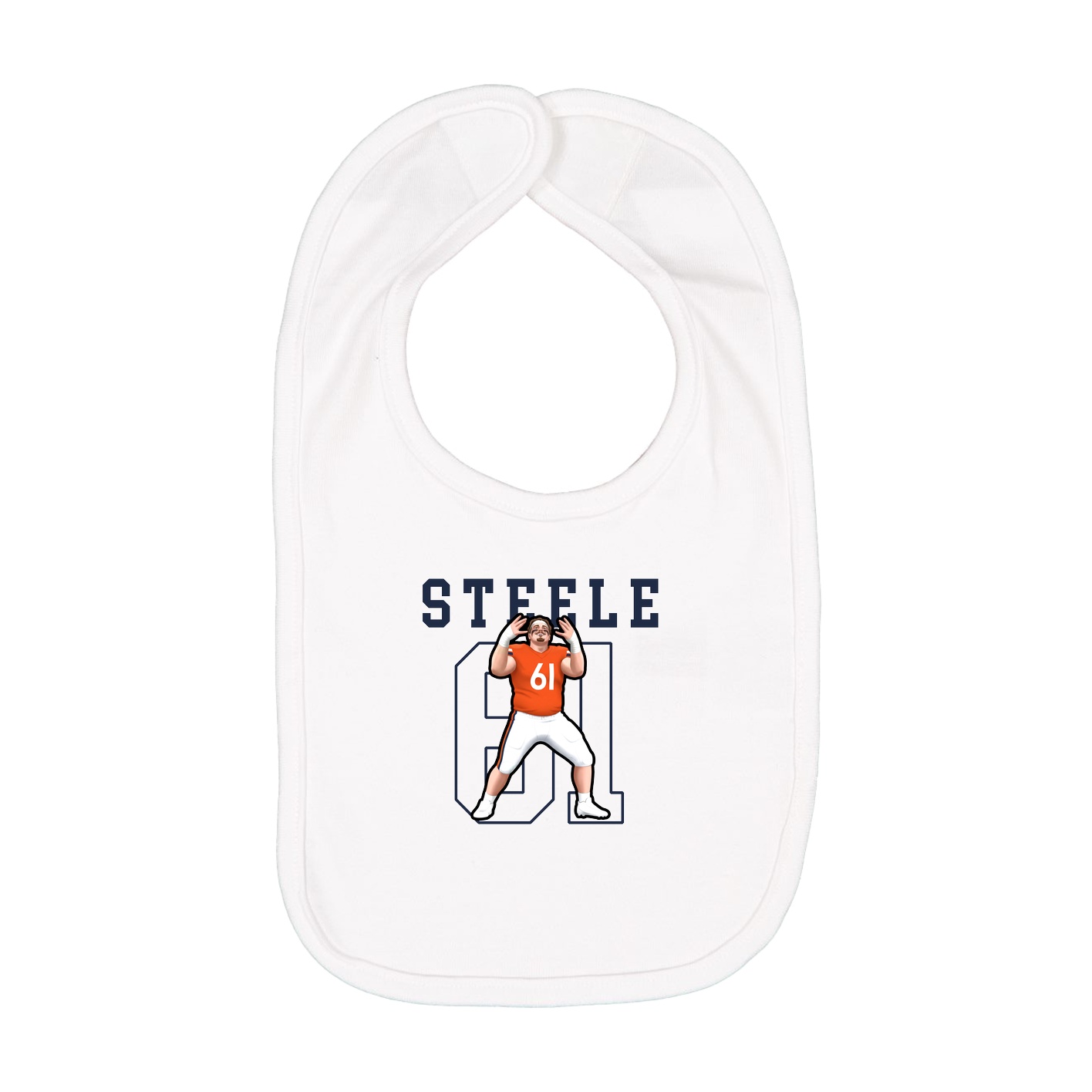 Infant Bib — Shirsey in White