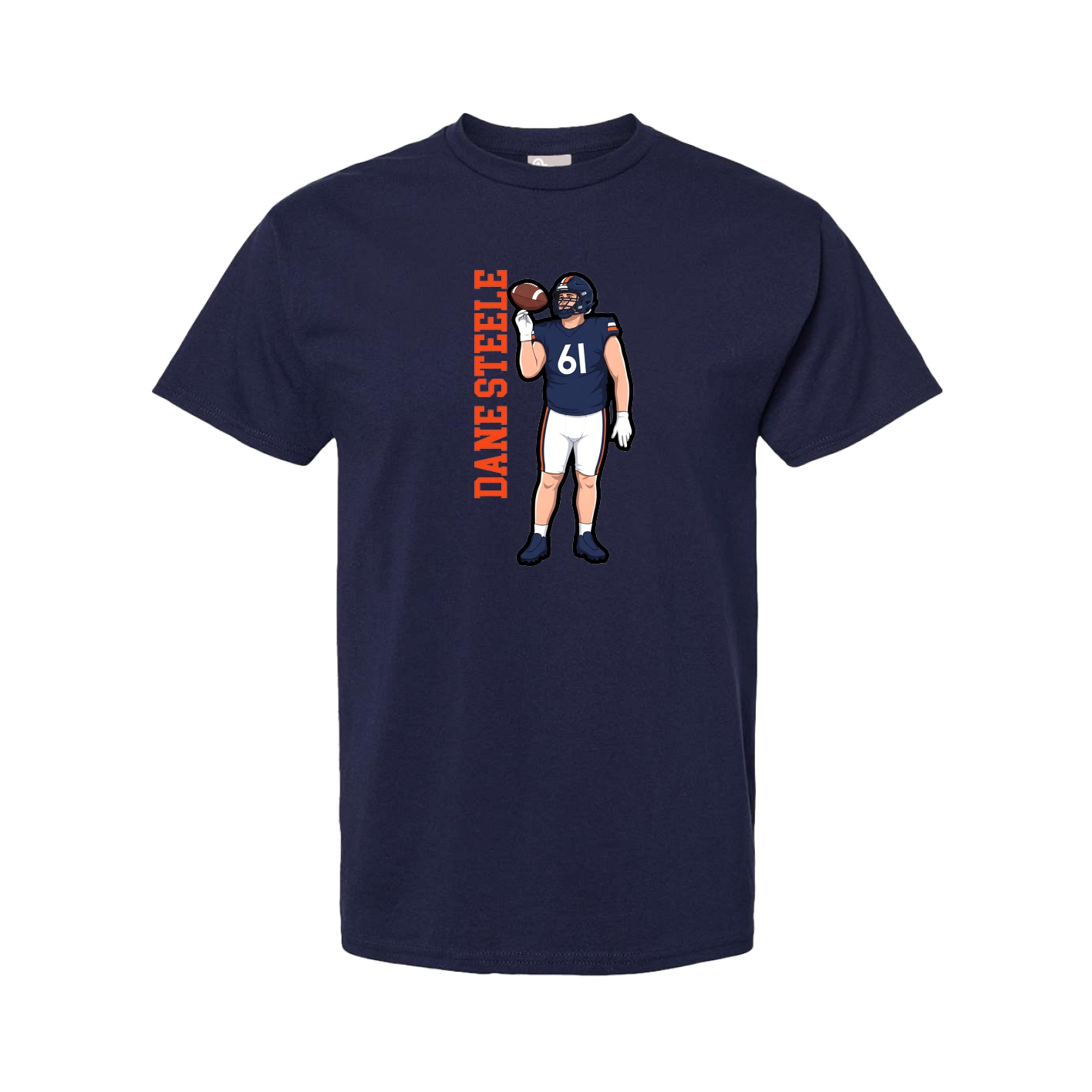 Tee — Name Vertical in Navy