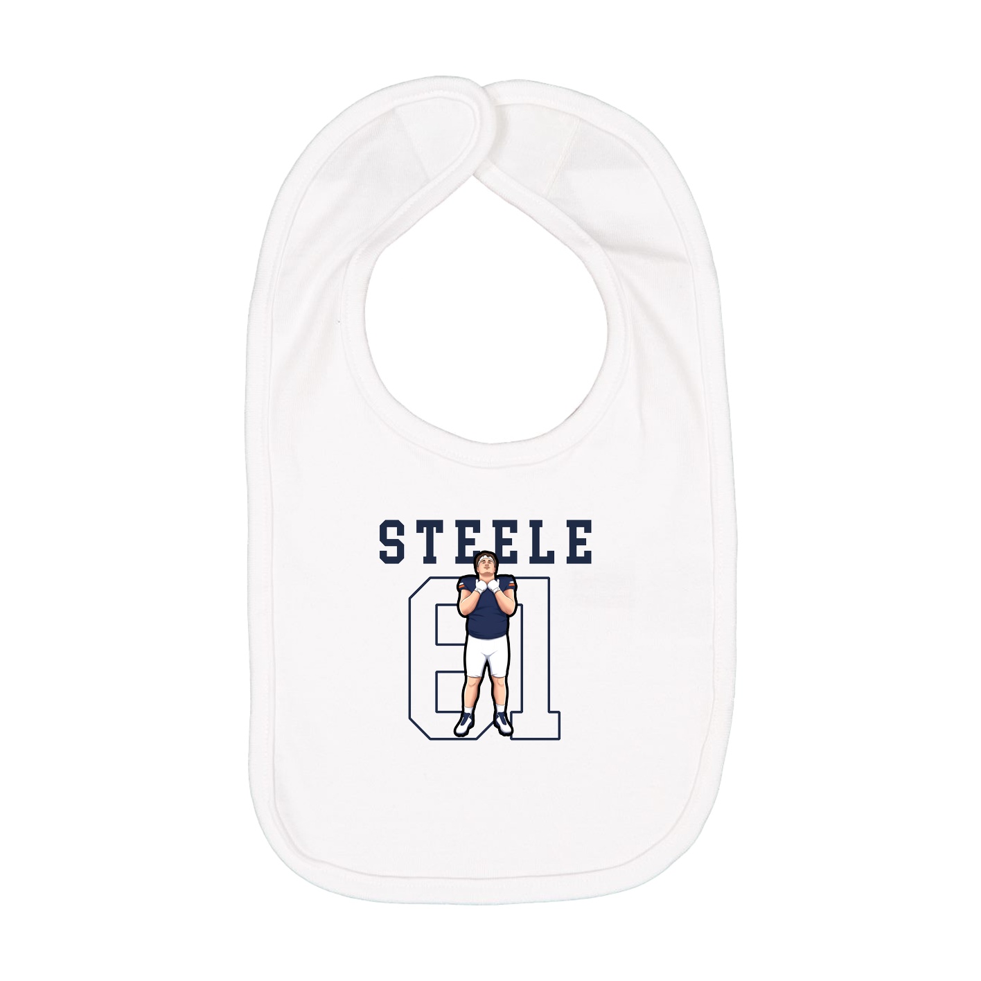 Infant Bib — Shirsey in White