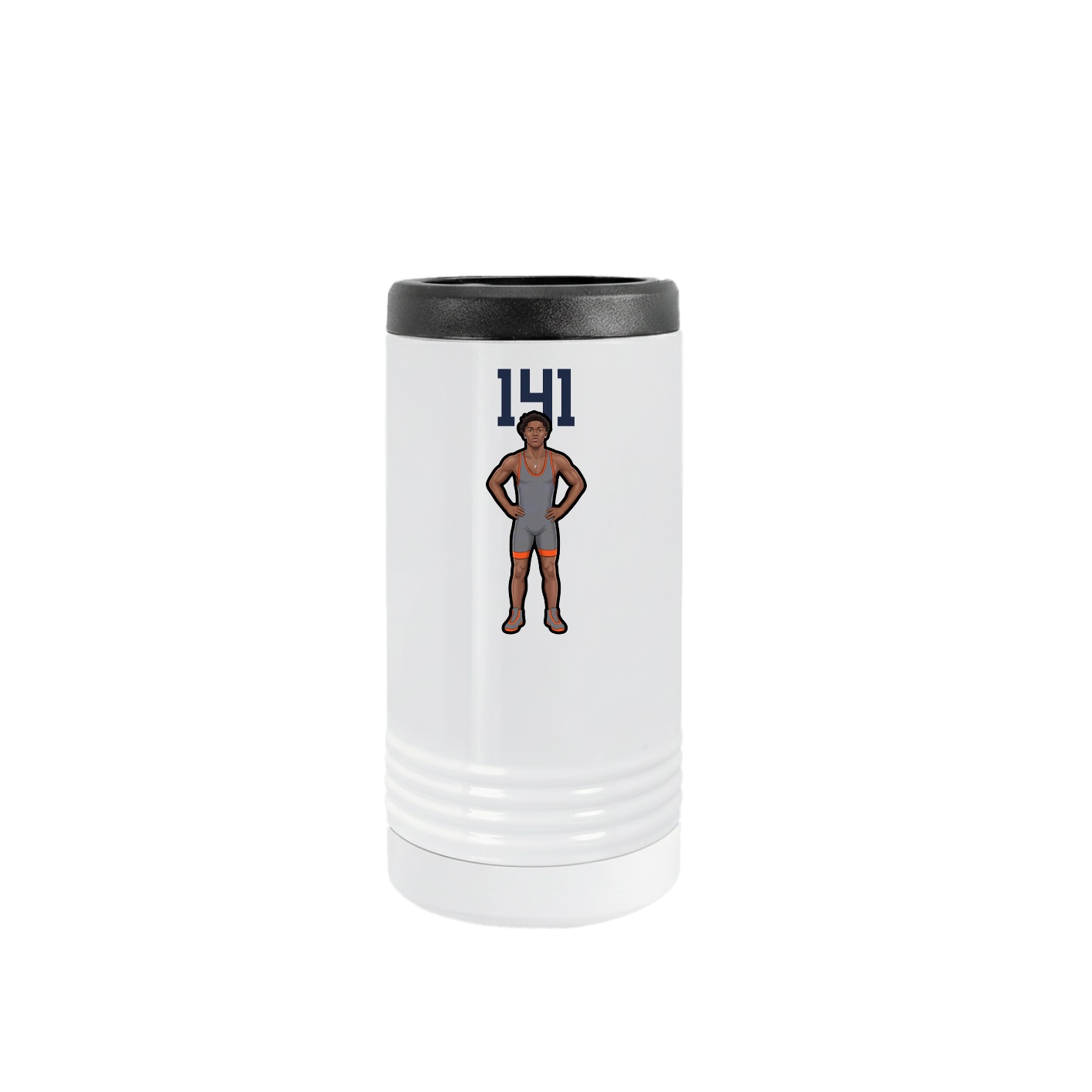 Slim Beverage Holder — Number Top in White