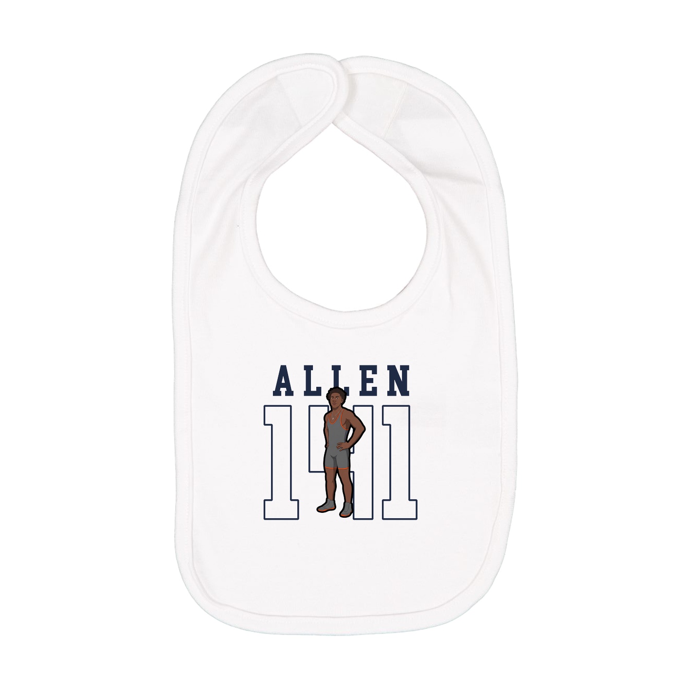 Infant Bib — Shirsey in White
