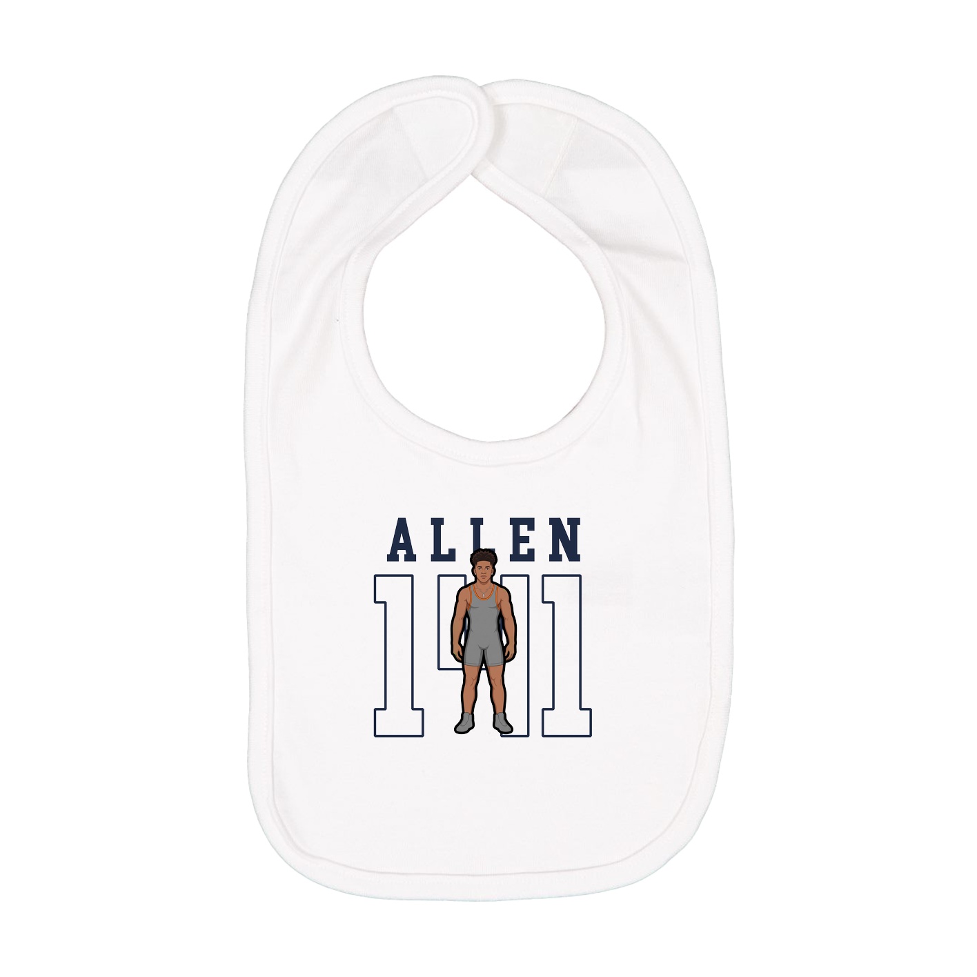 Infant Bib — Shirsey in White