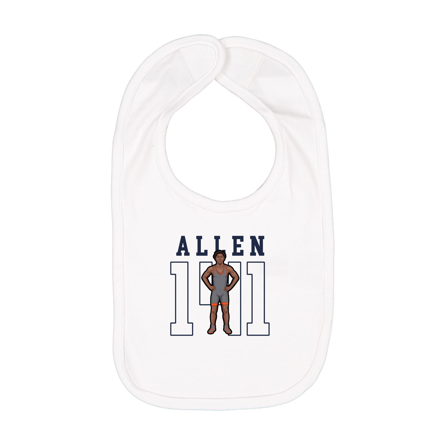 Infant Bib — Shirsey in White