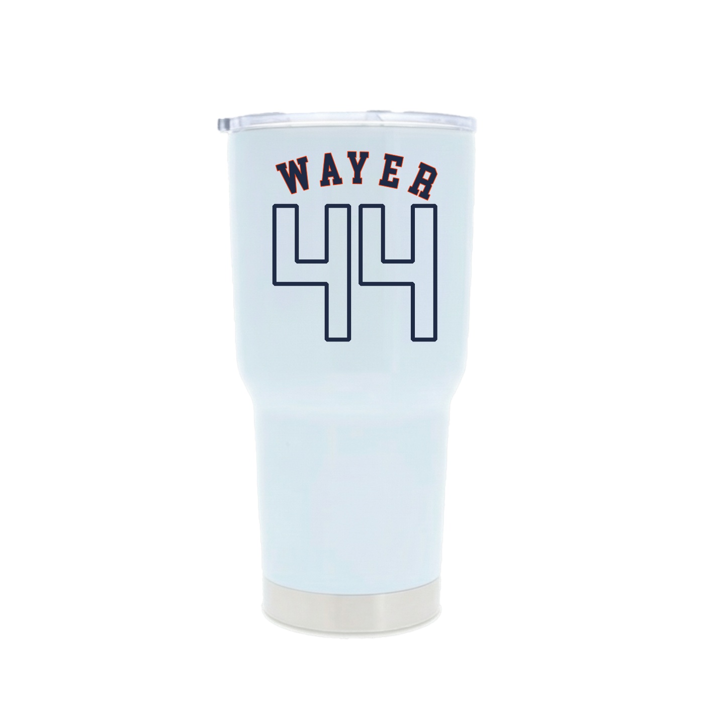 30oz Stainless Steel Tumbler — Shirsey Arch in White