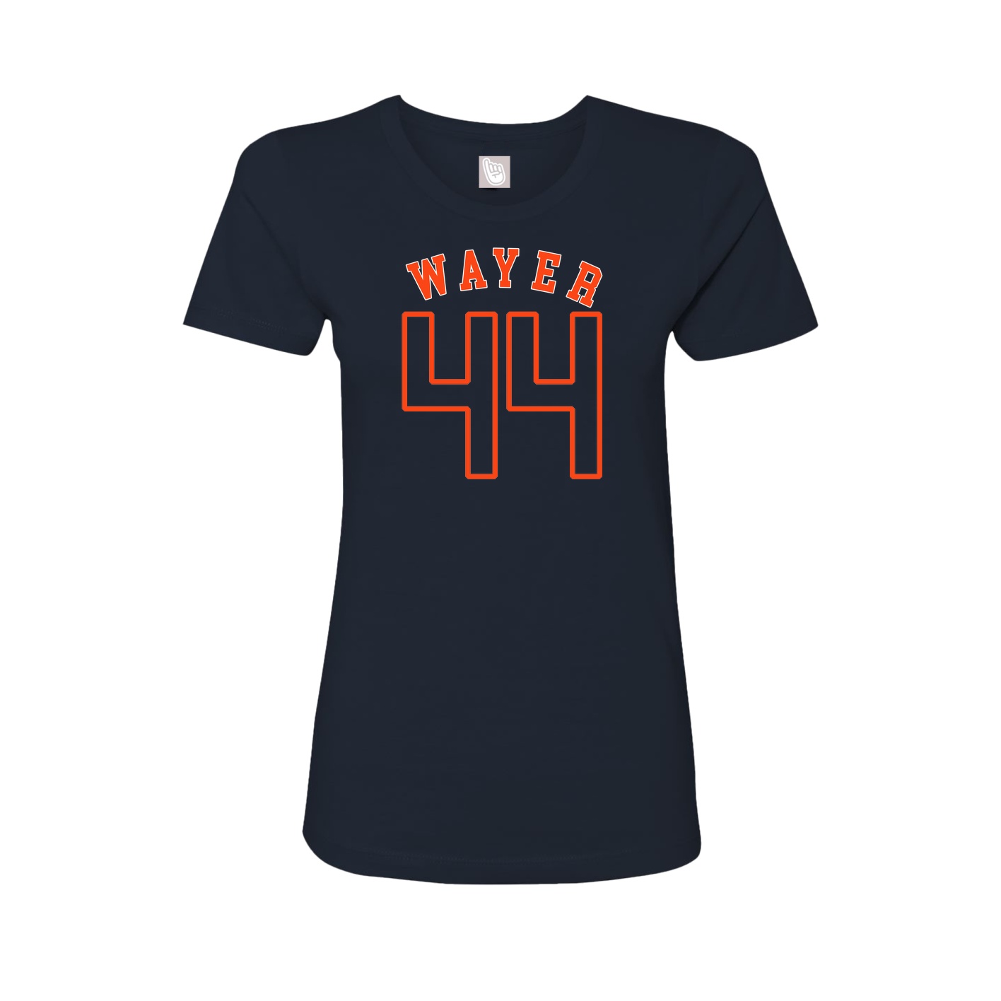 Fitted Women's Tee — Shirsey Arch in Navy
