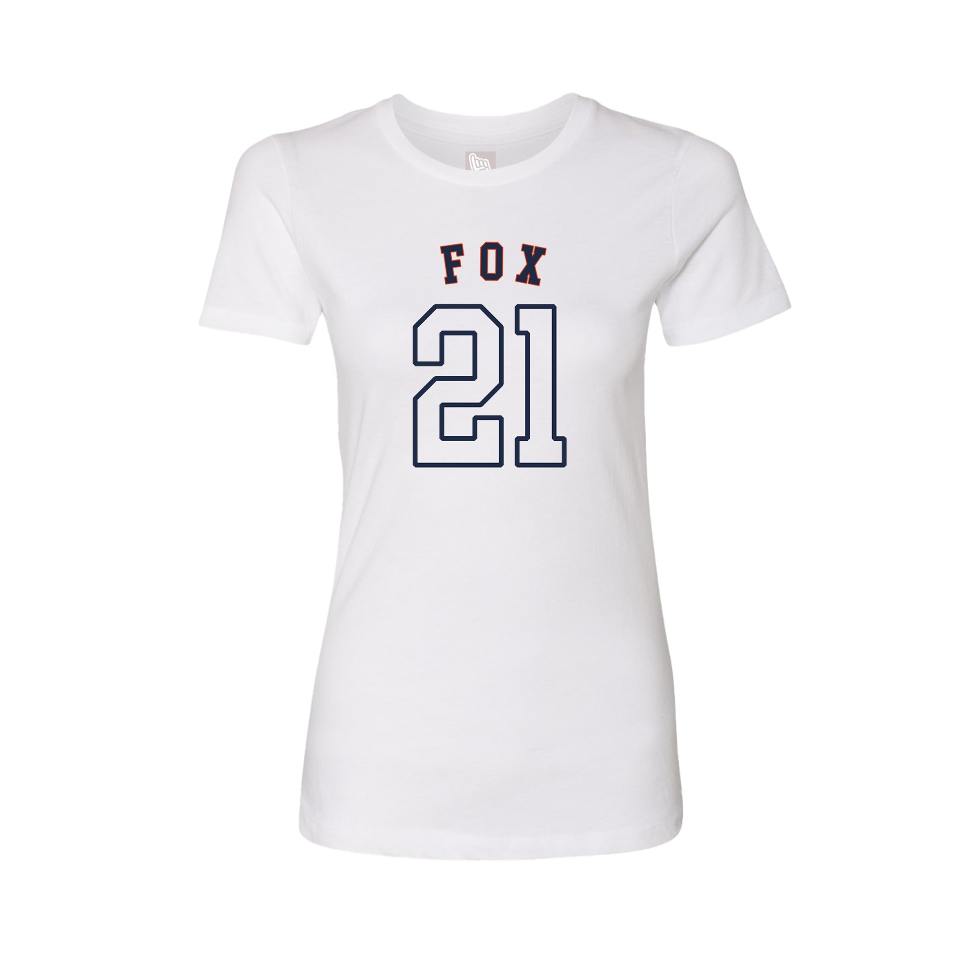 Fitted Women's Tee — Shirsey Arch in White