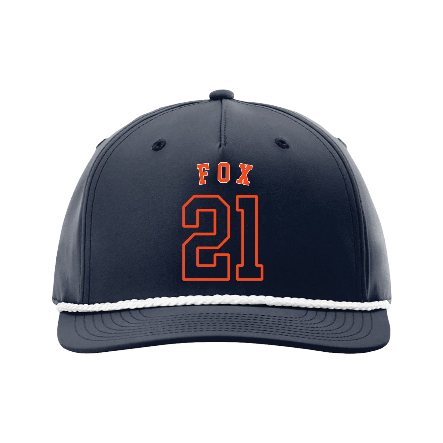 Five-Panel Classic Rope Cap — Shirsey Arch in Navy