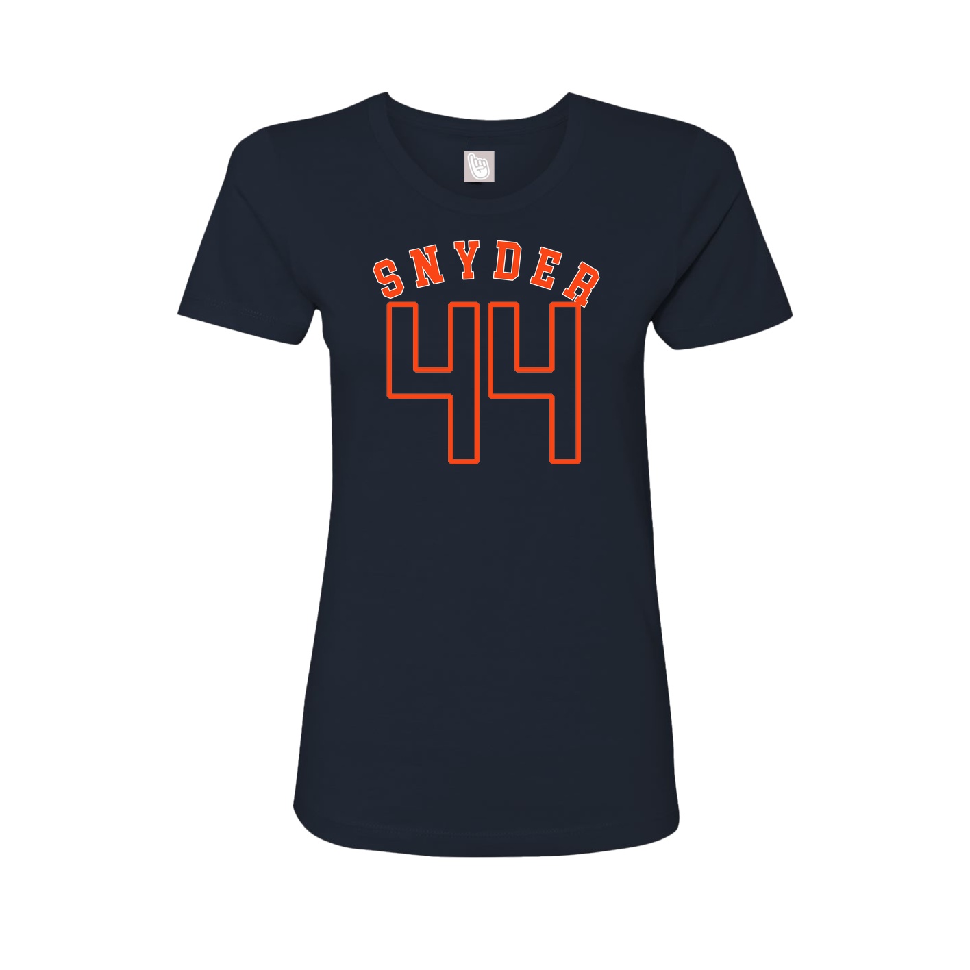 Fitted Women's Tee — Shirsey Arch in Navy