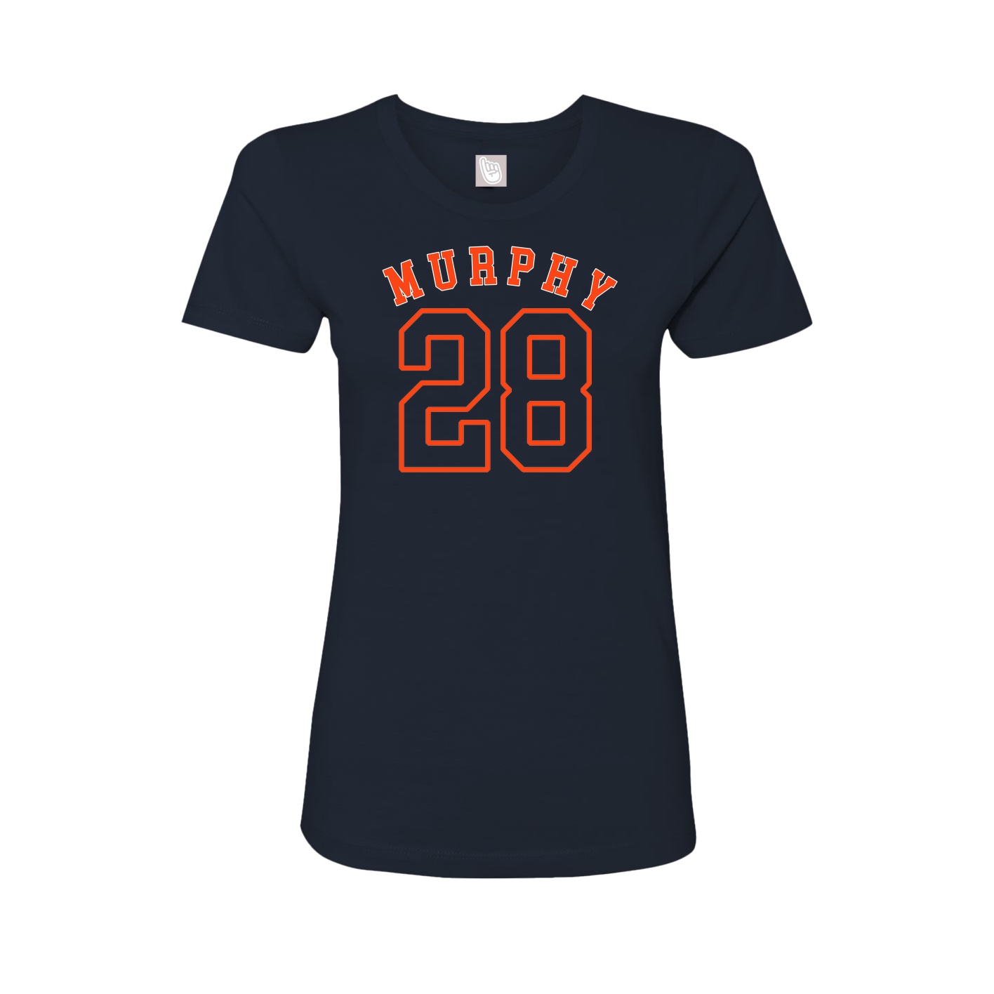 Fitted Women's Tee — Shirsey Arch in Navy