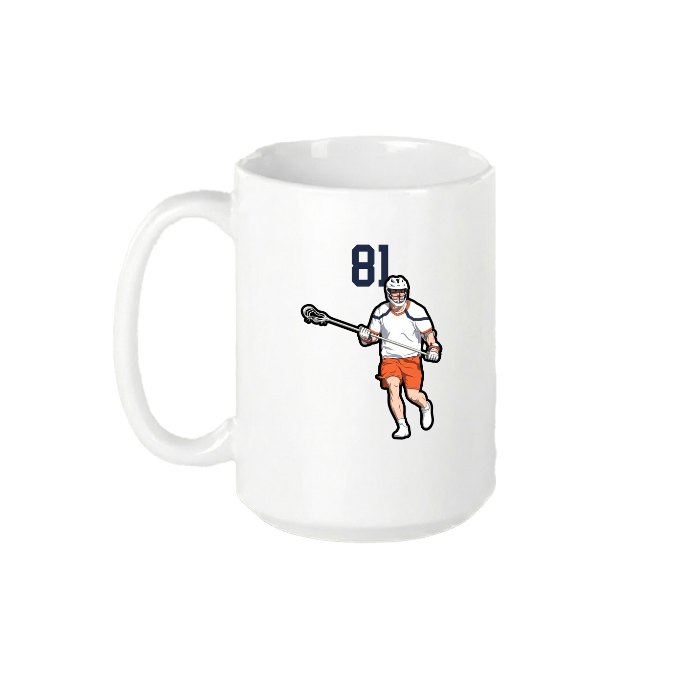 15oz Coffee Mug — Number Top in White