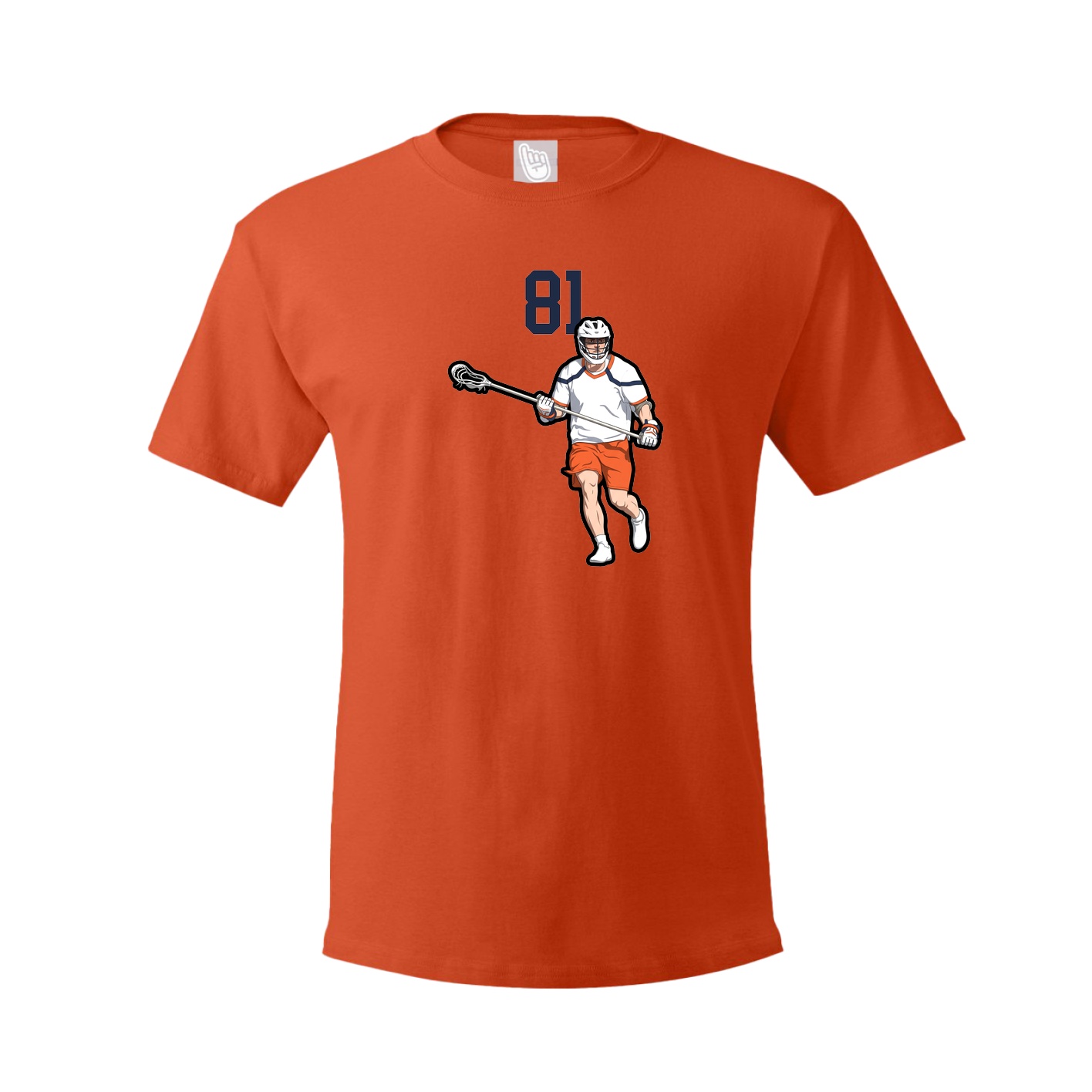 Youth Tee — Number Top in Orange